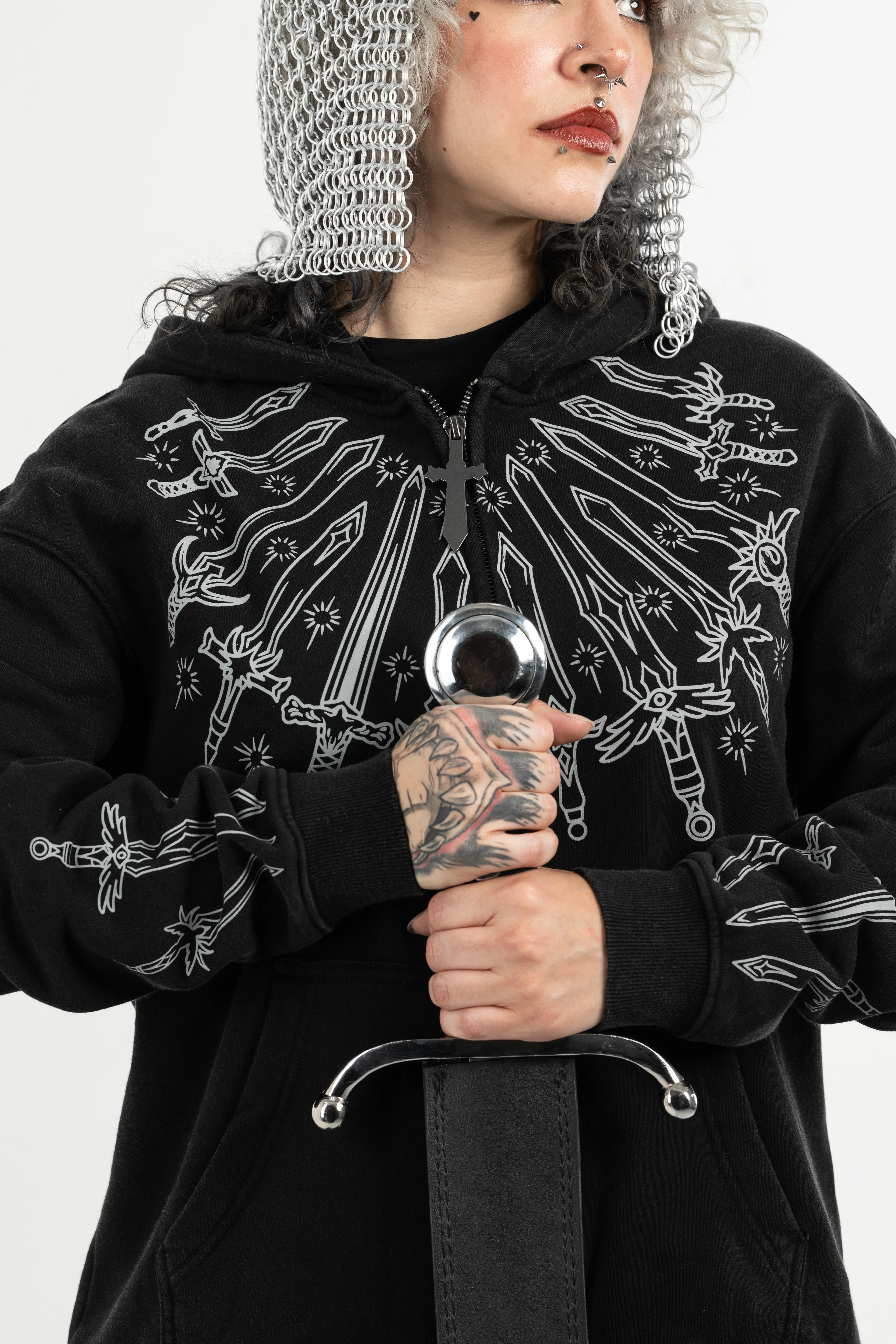 10 Billion Swords Hoodie - Image 4