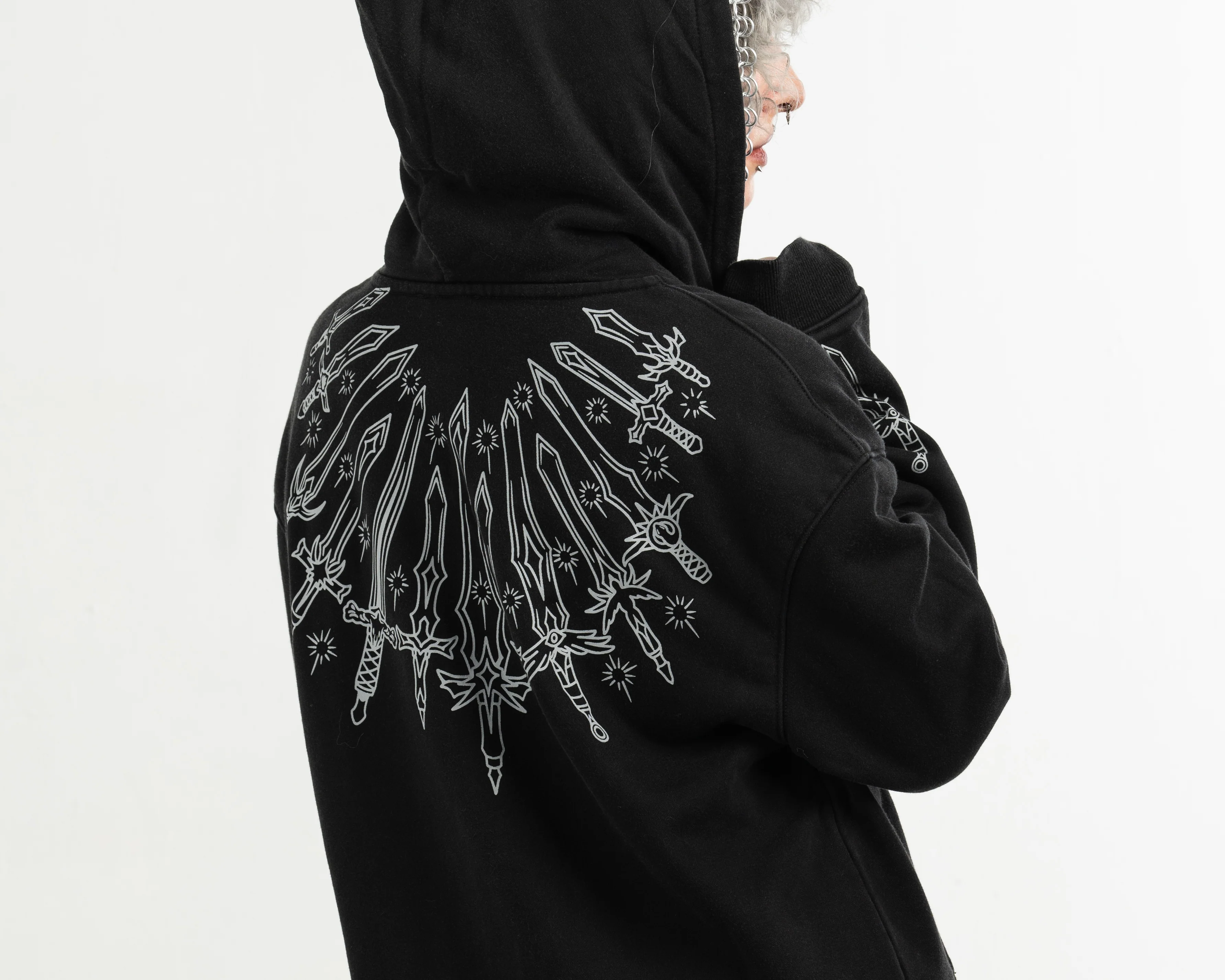 10 Billion Swords Hoodie - Image 5