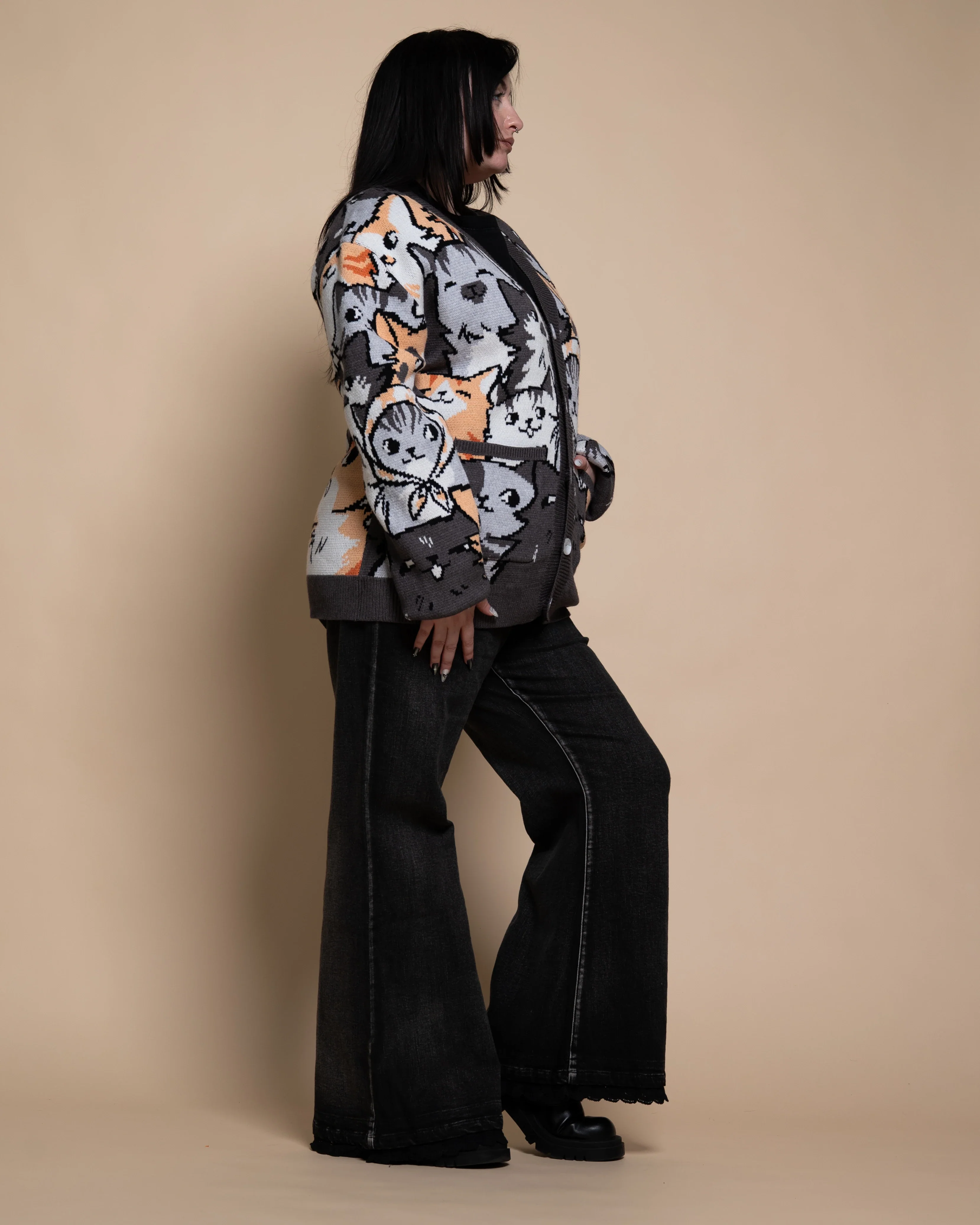 Are You Kitten Me Cardigan - Image 6