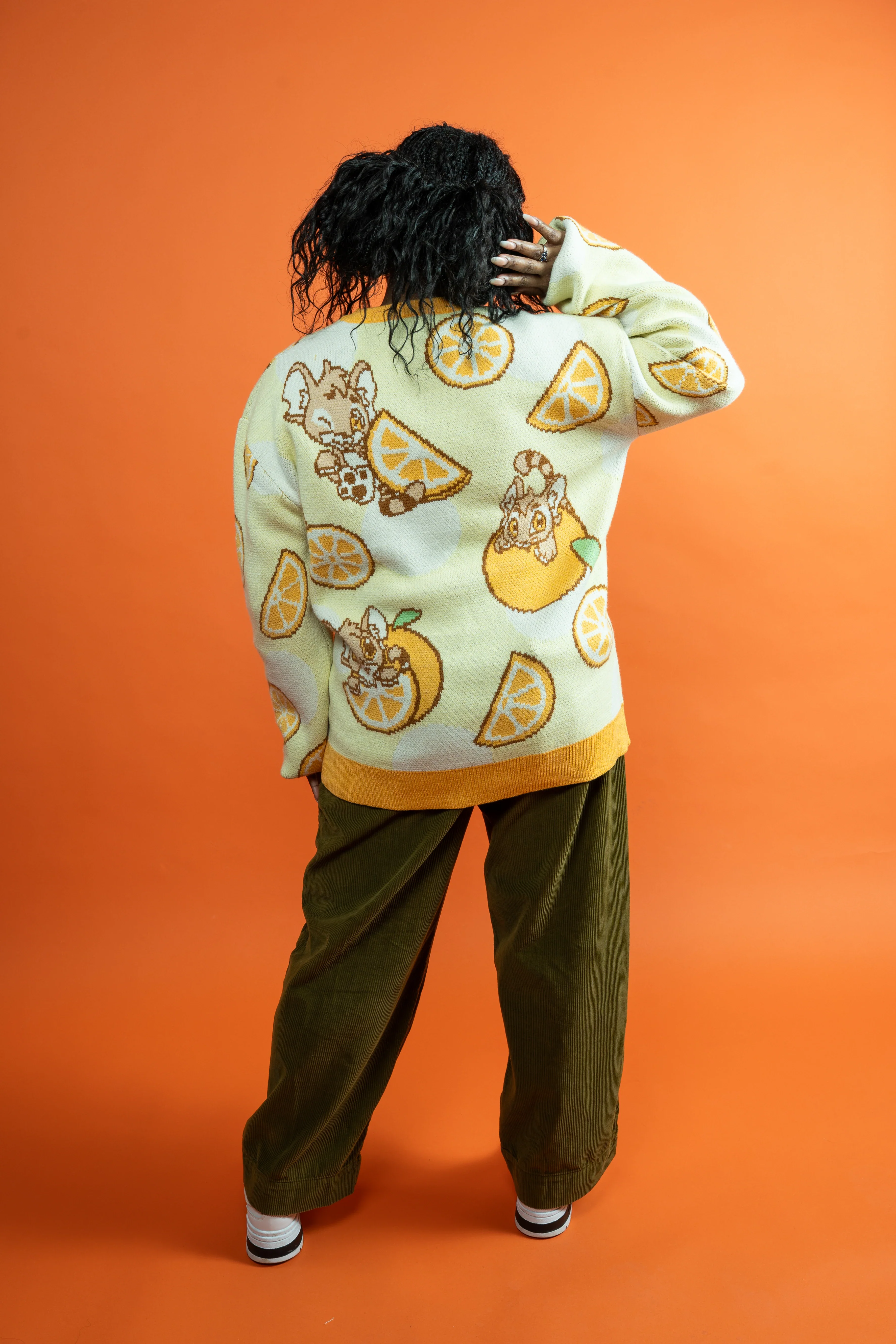 Baby Kougra Orange Sweater - Image 4
