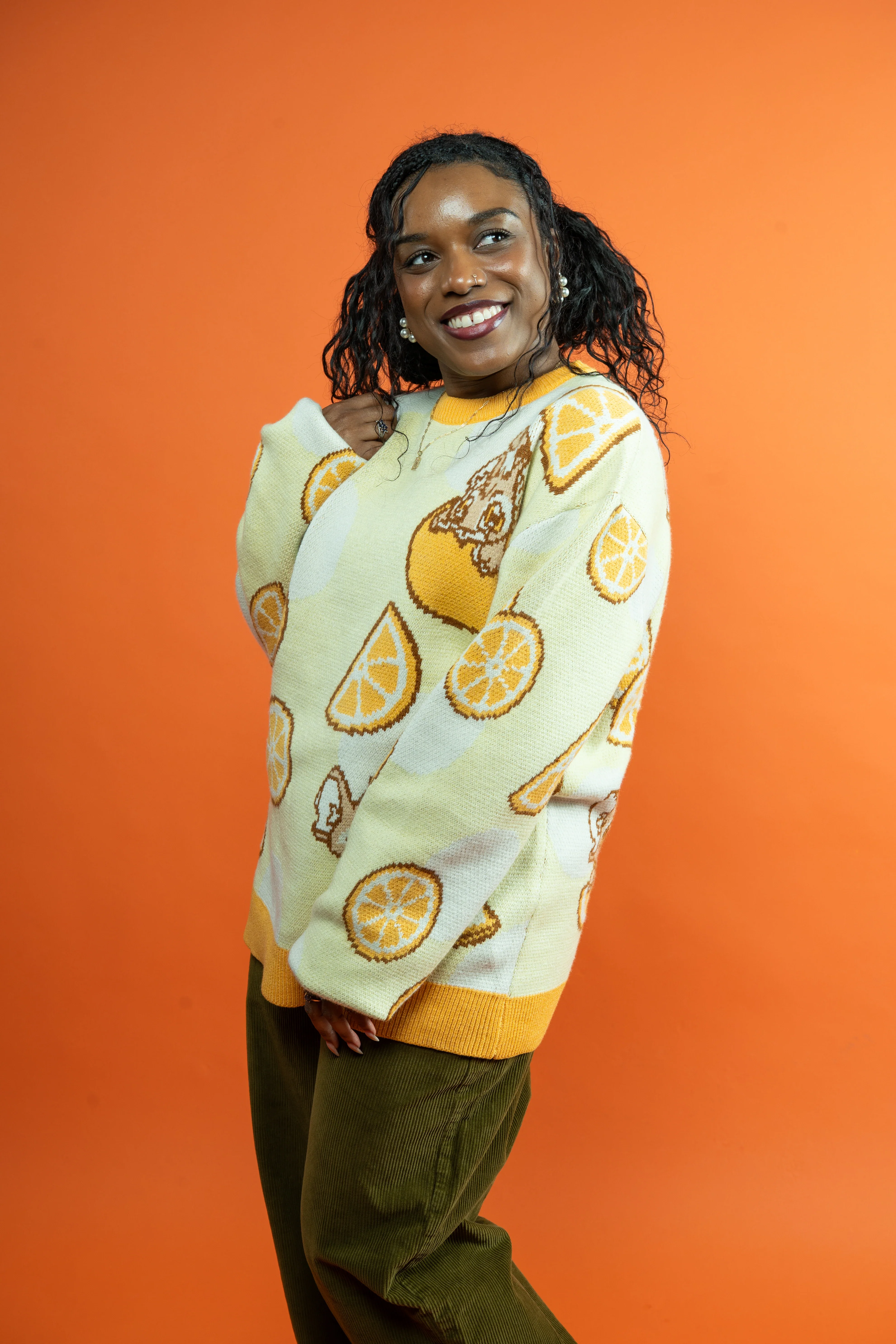 Baby Kougra Orange Sweater - Image 5