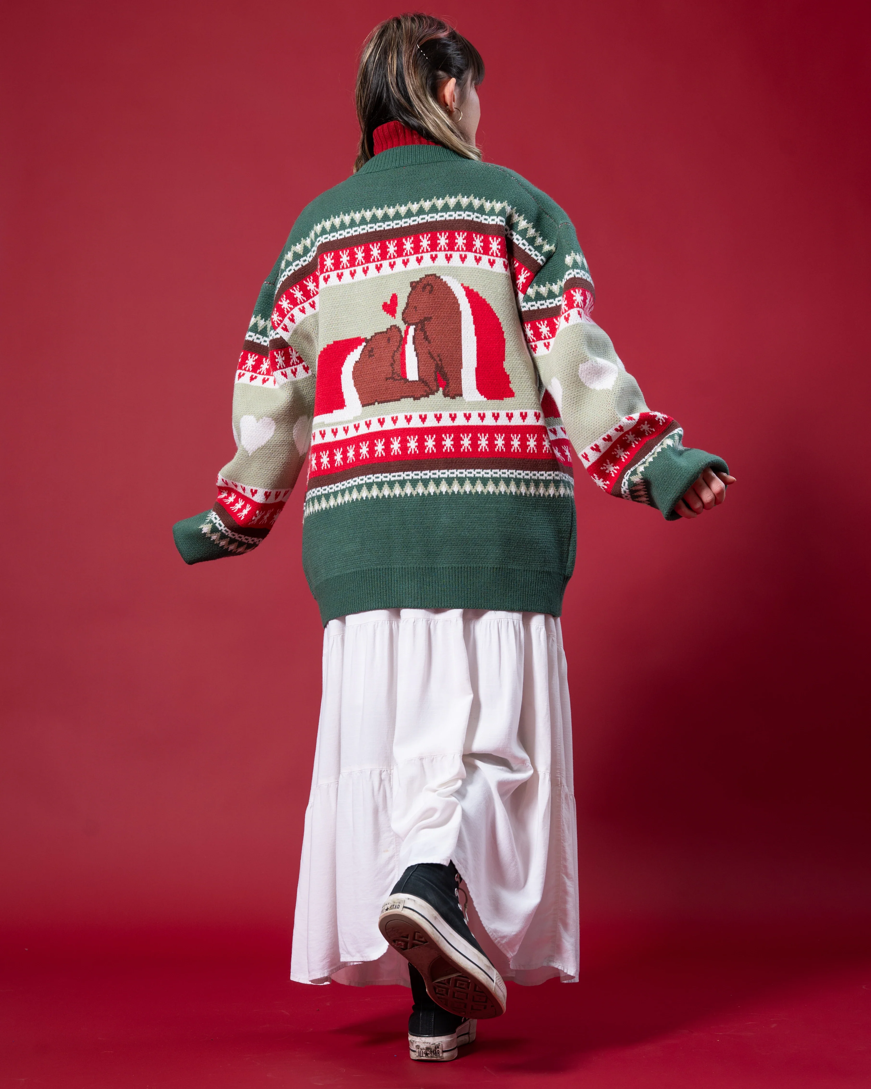 Beary Christmas Cardigan - Image 4
