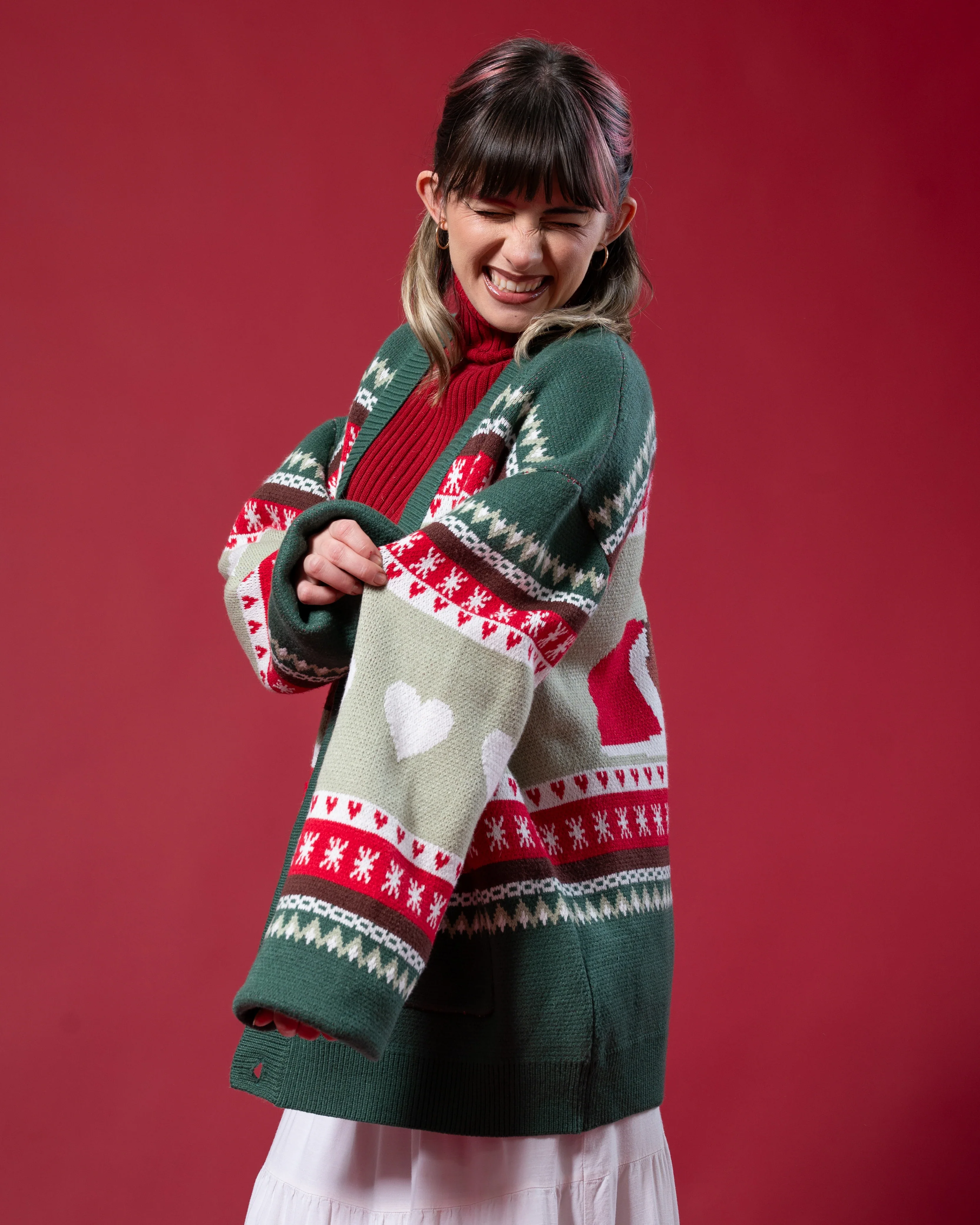 Beary Christmas Cardigan - Image 5