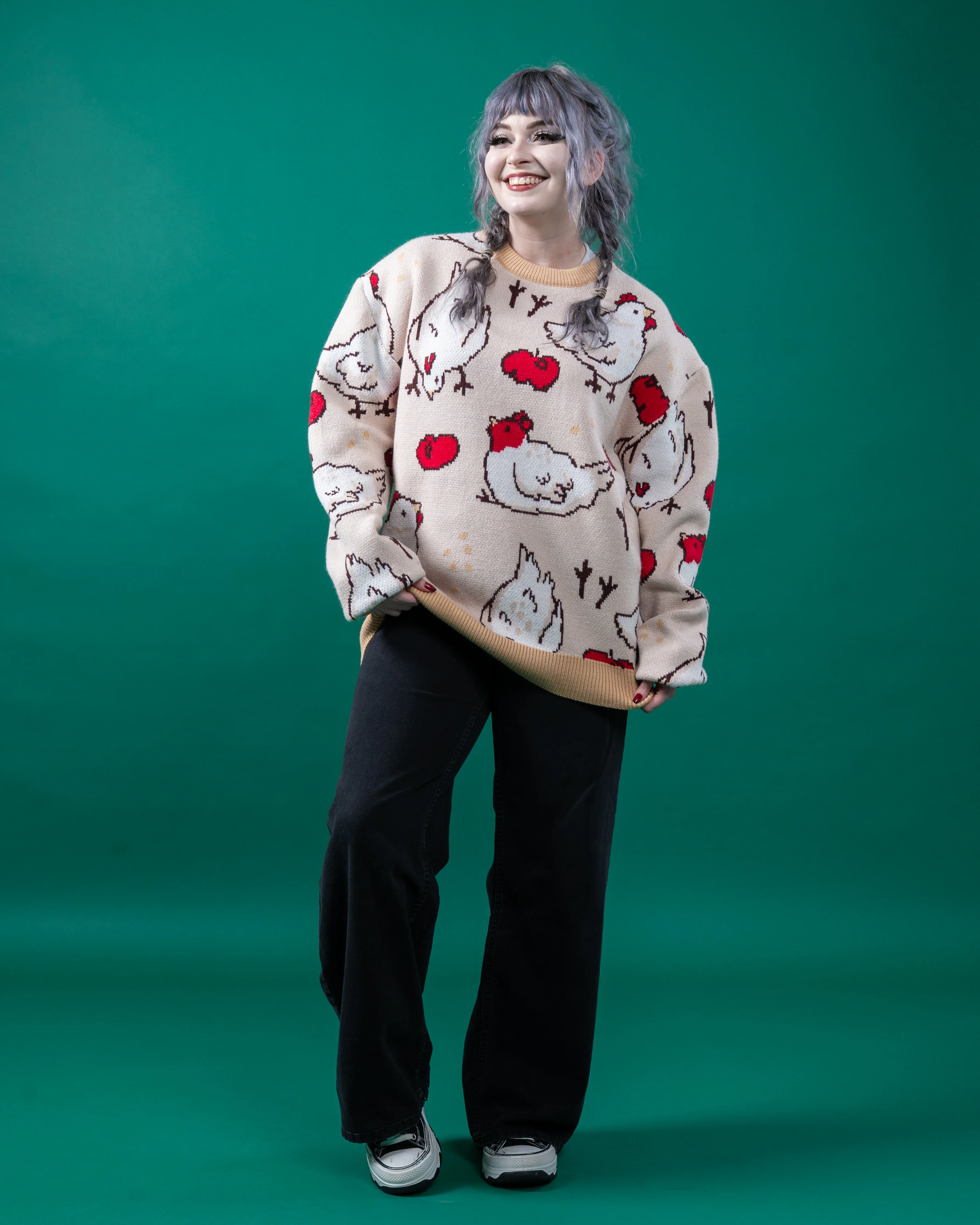 Beige Chicken Sweater - Image 3