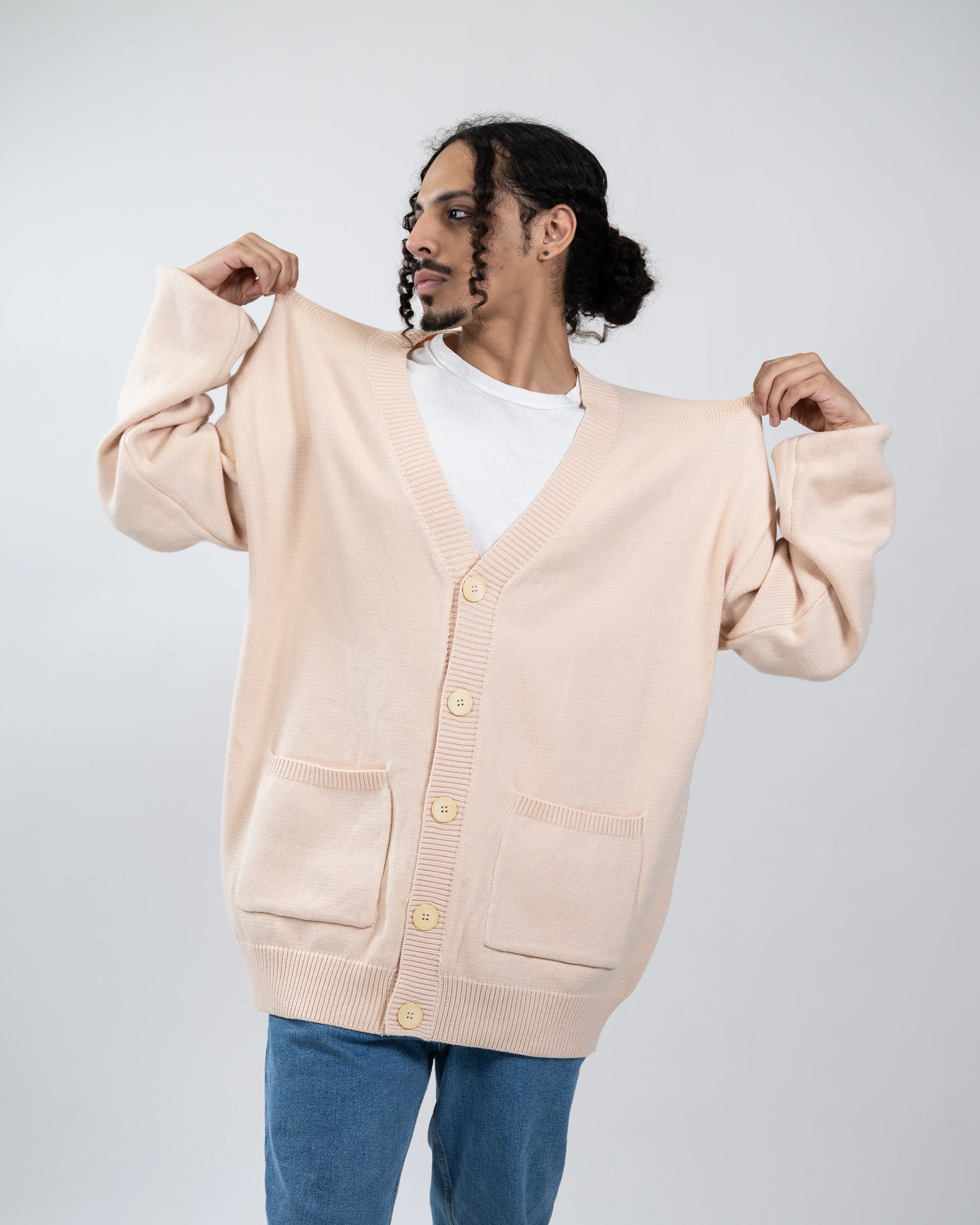 Beige/Cream Cardigan - Image 3