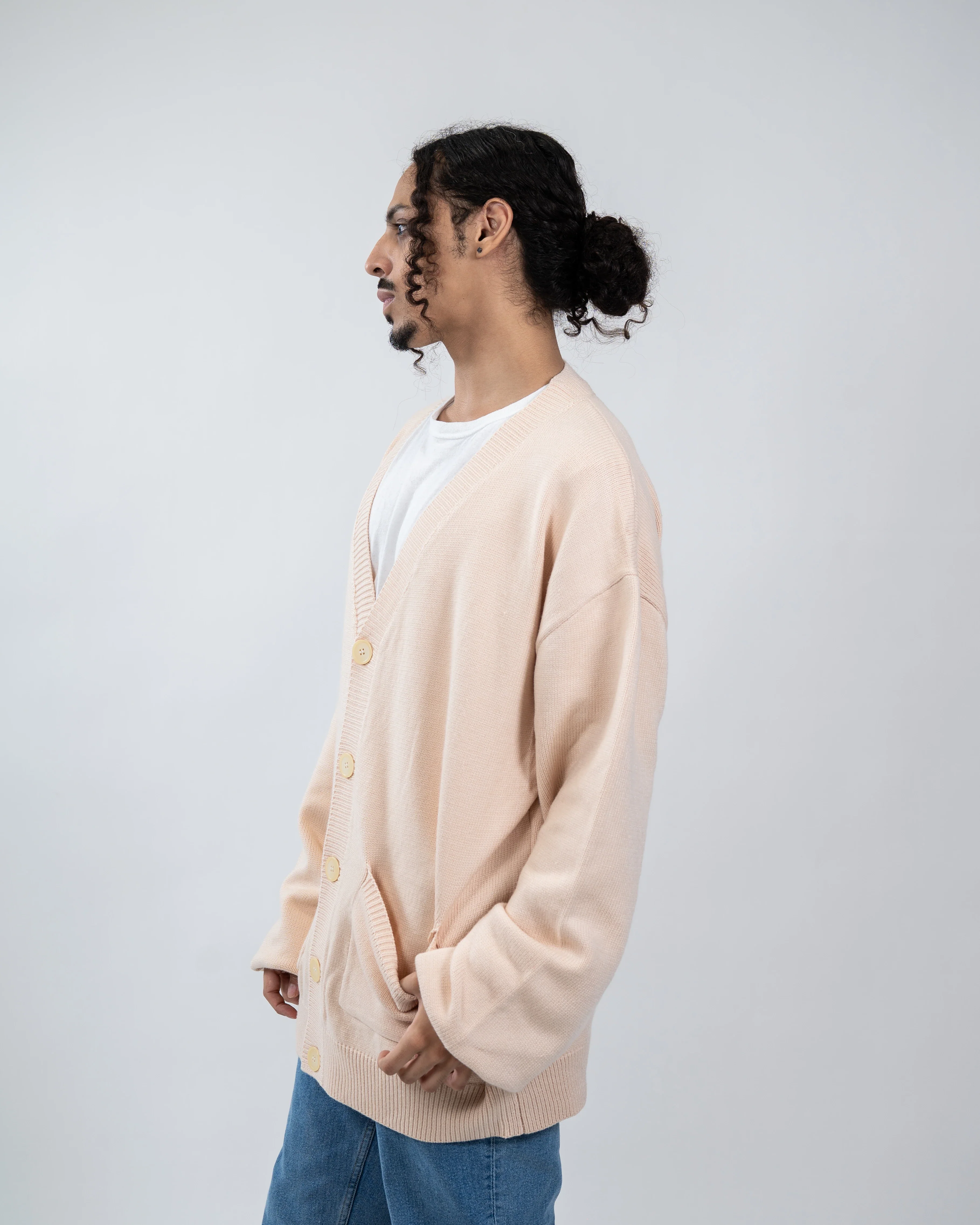Beige/Cream Cardigan - Image 4