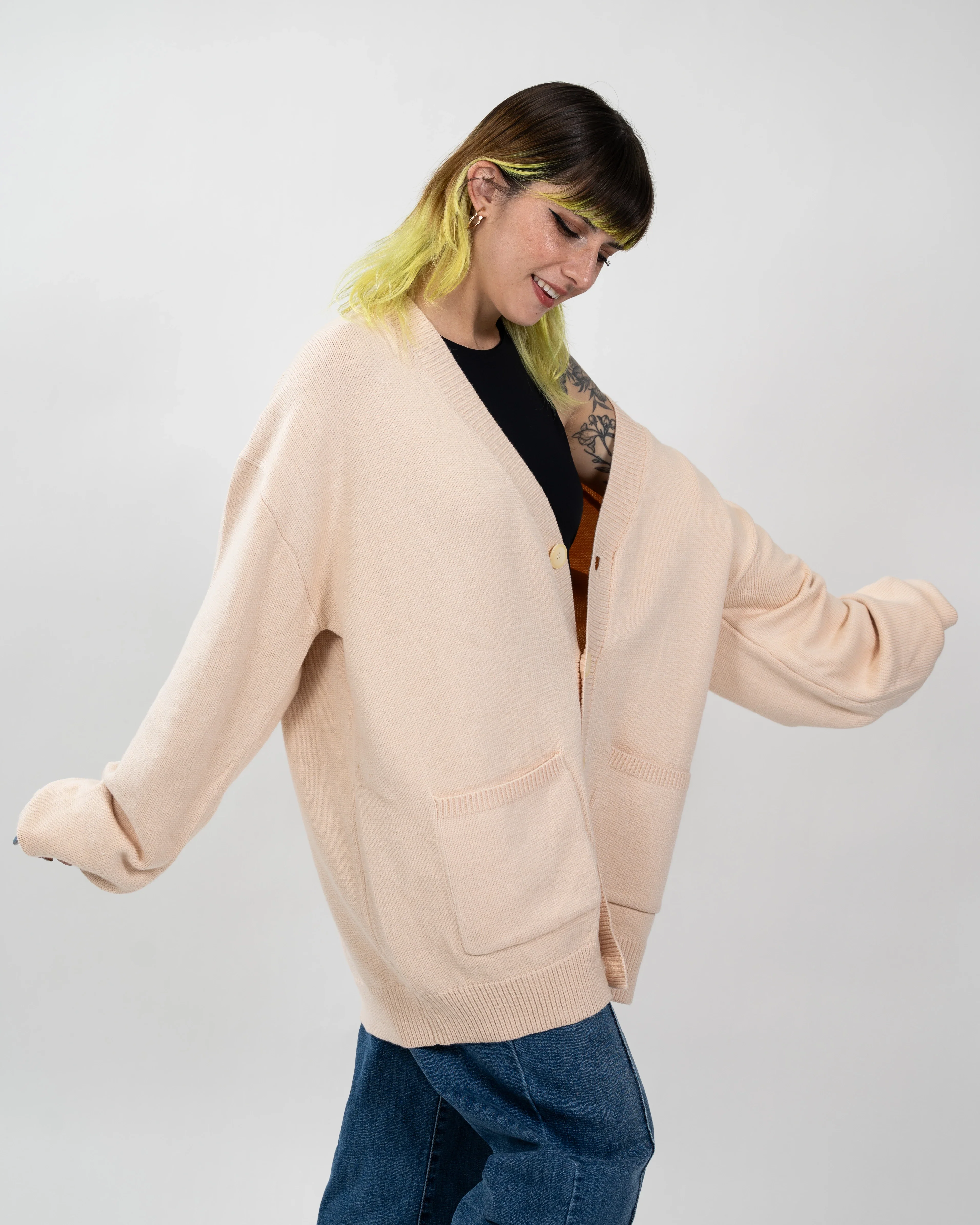 Beige/Cream Cardigan - Image 5