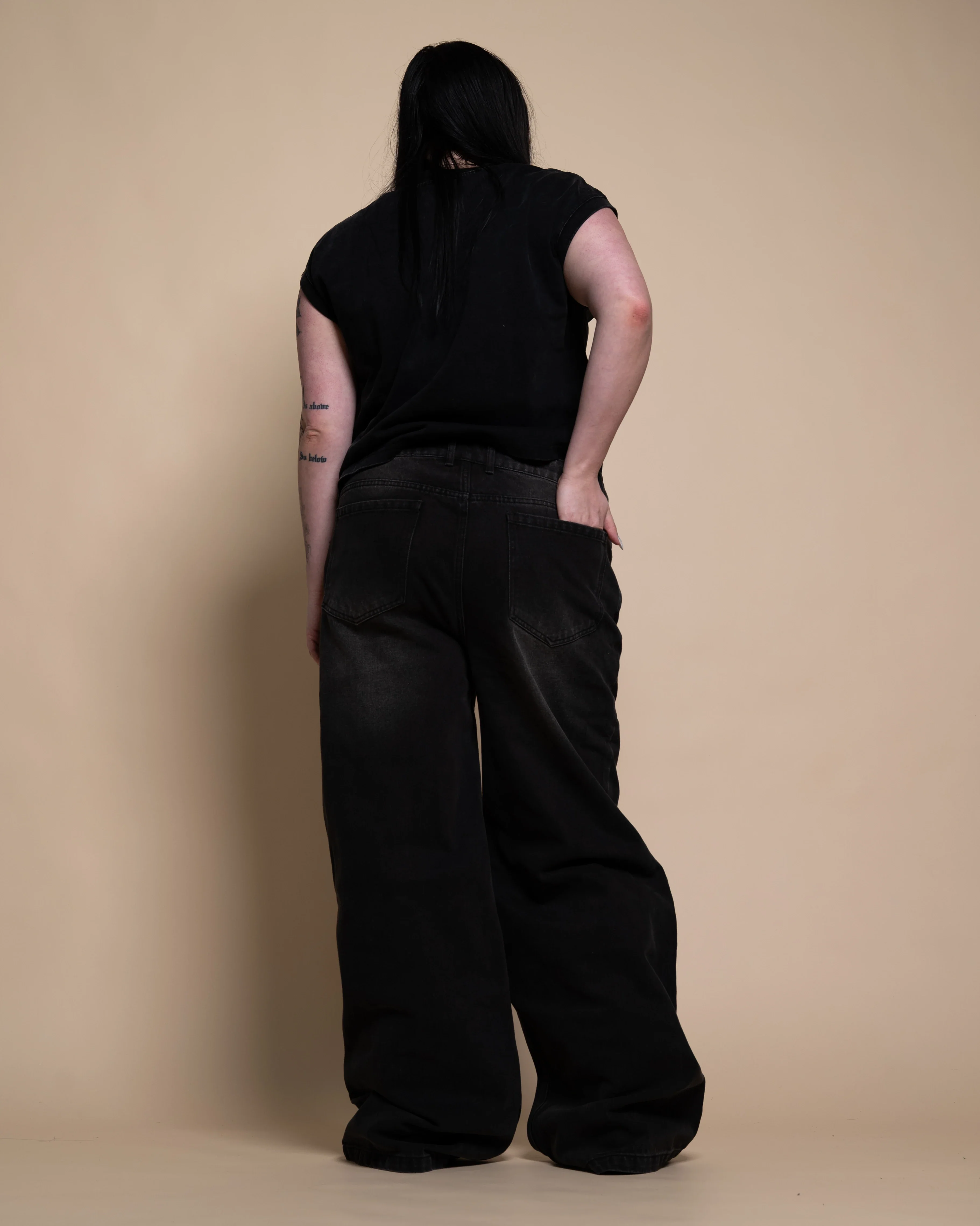 Black Baggy Jeans - Image 13