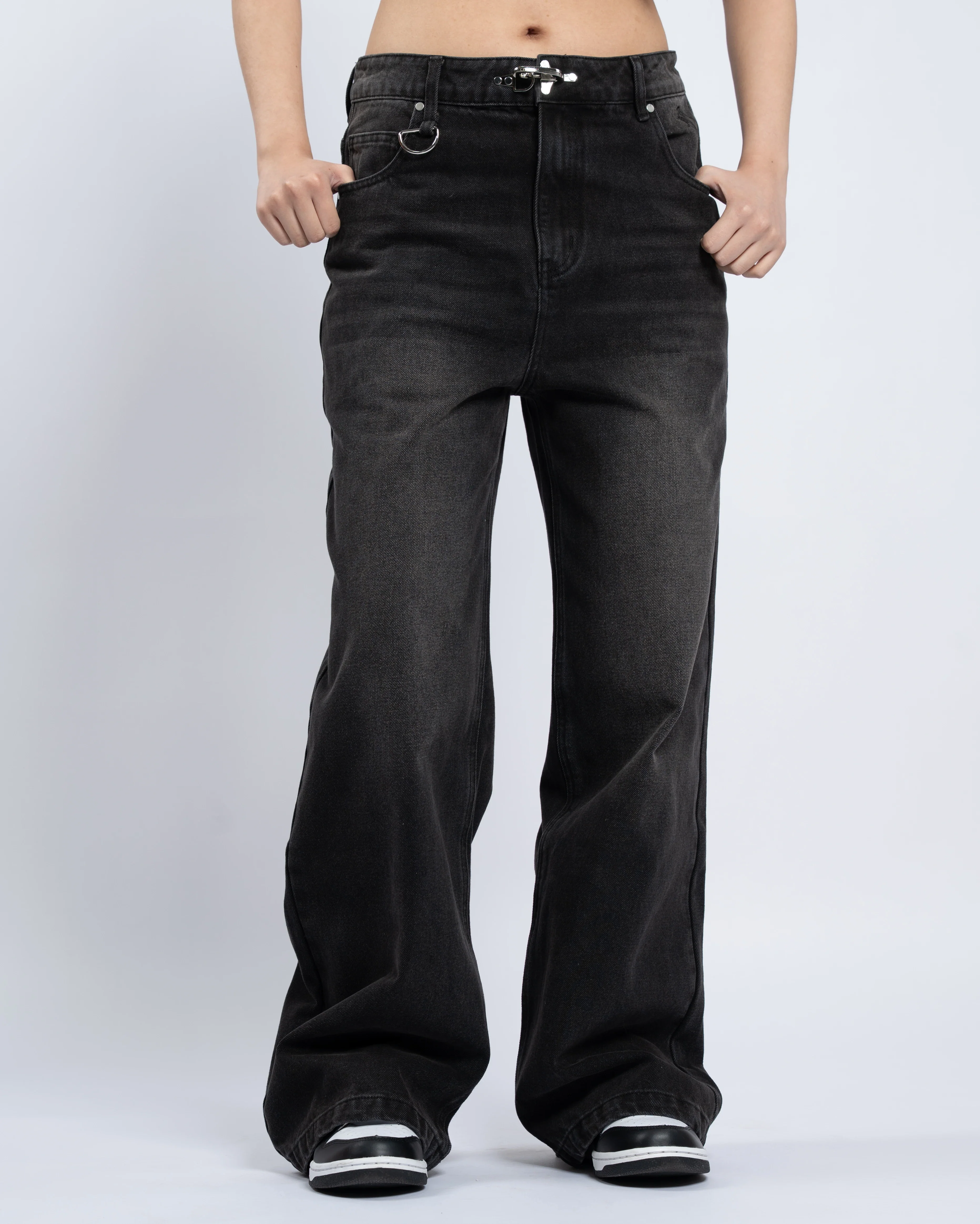 Black Baggy Jeans - Image 3