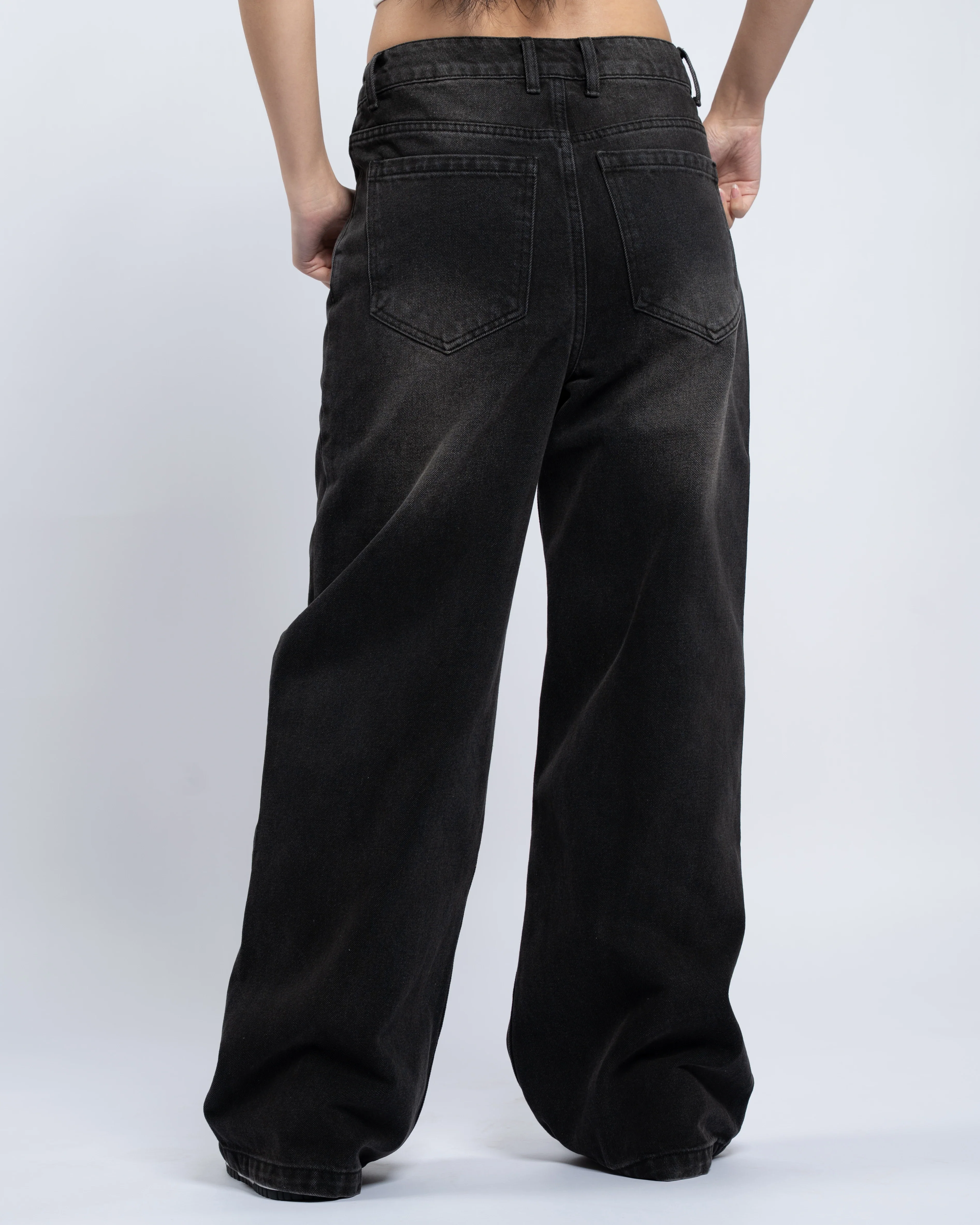 Black Baggy Jeans - Image 4
