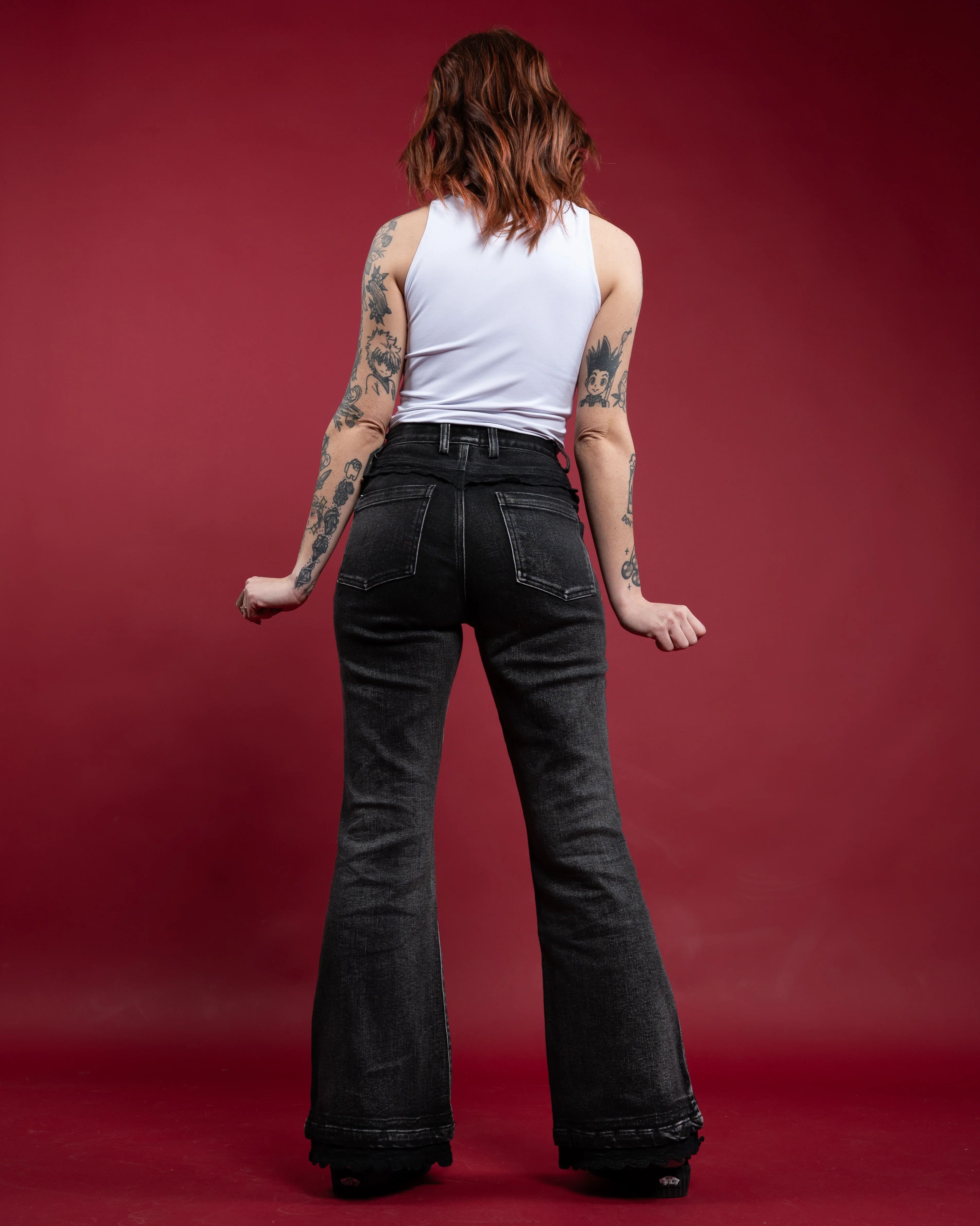 Black Lace Jeans - Image 19