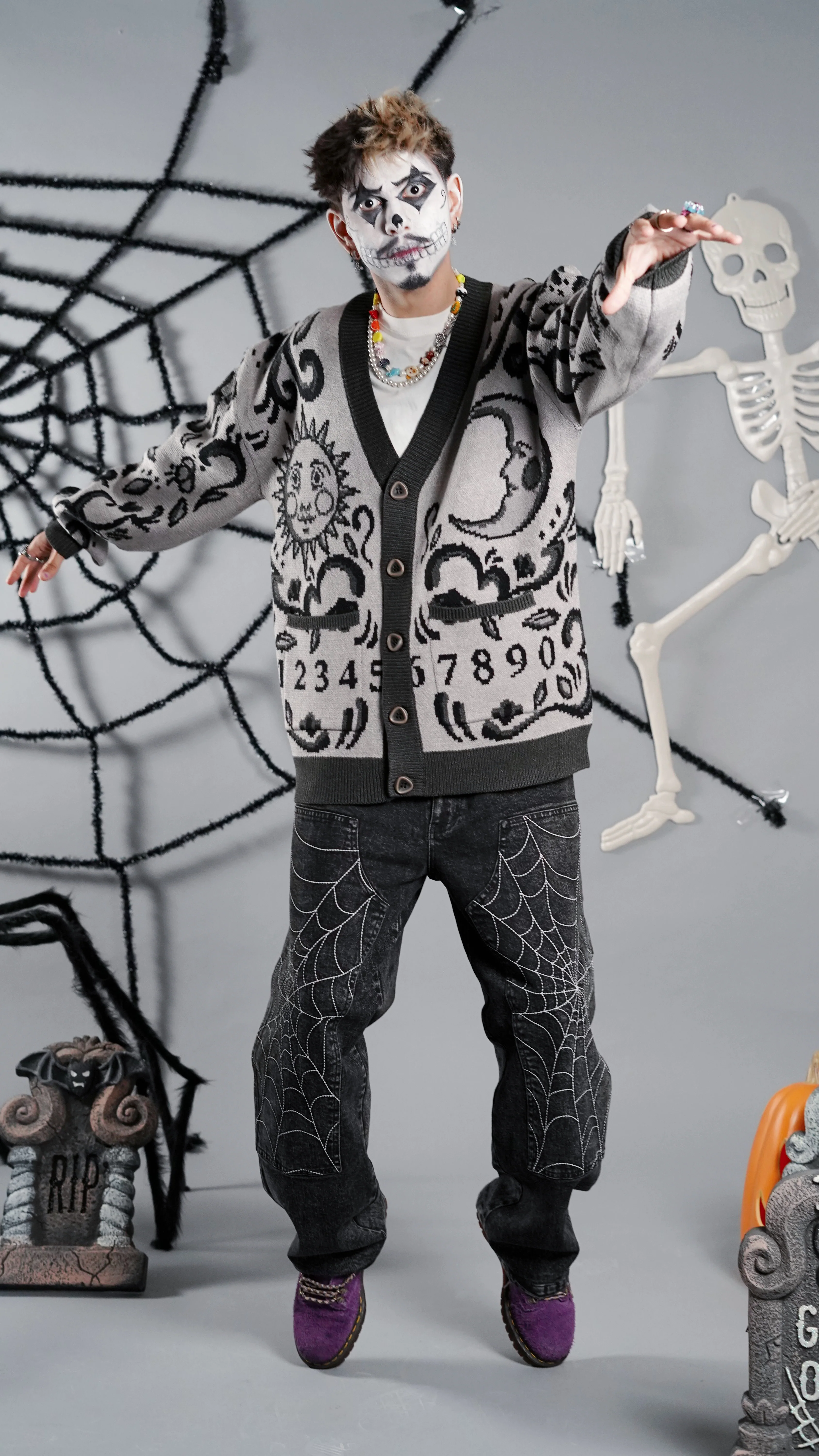 Black Ouija Cardigan - Image 3