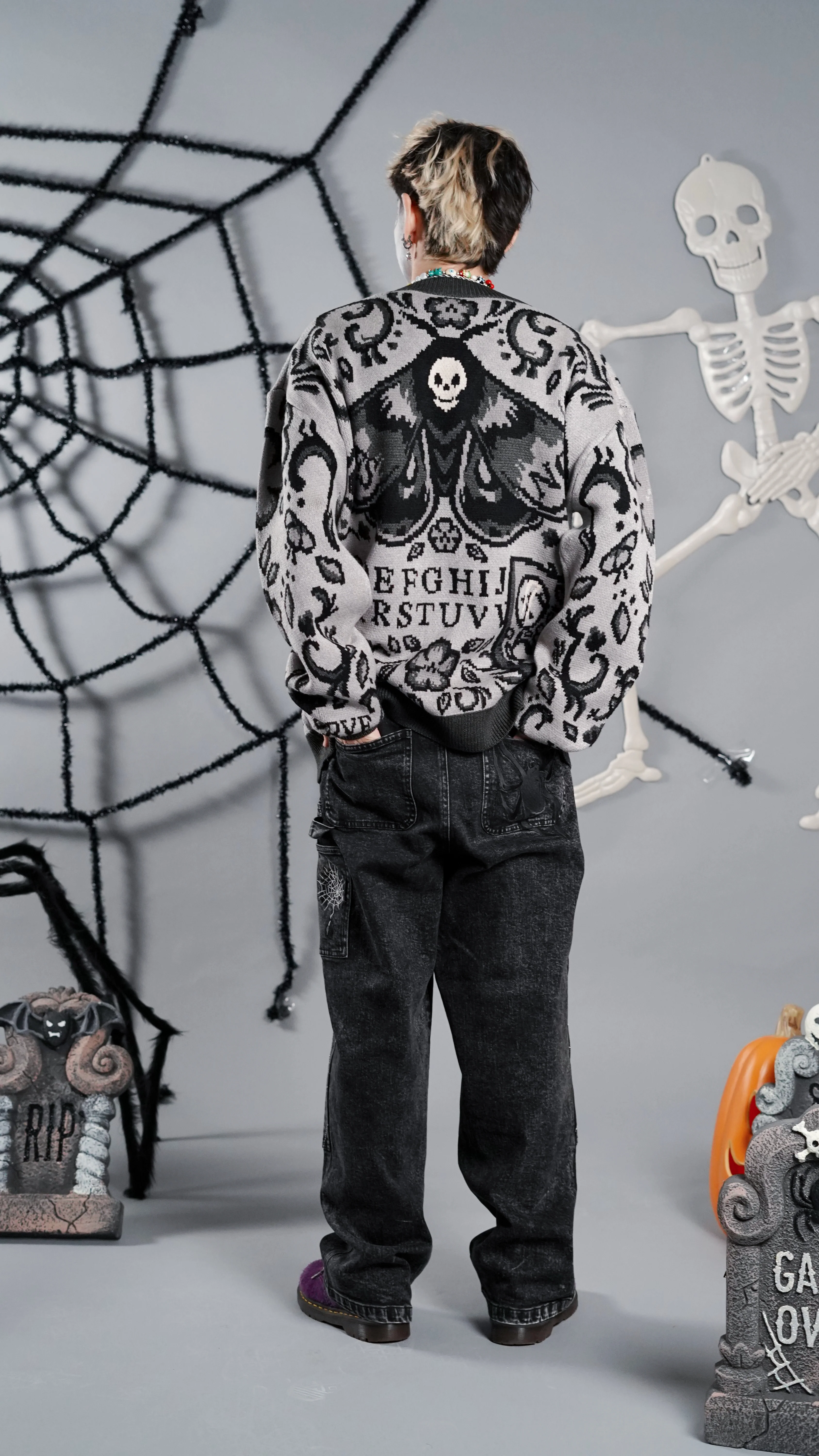 Black Ouija Cardigan - Image 4