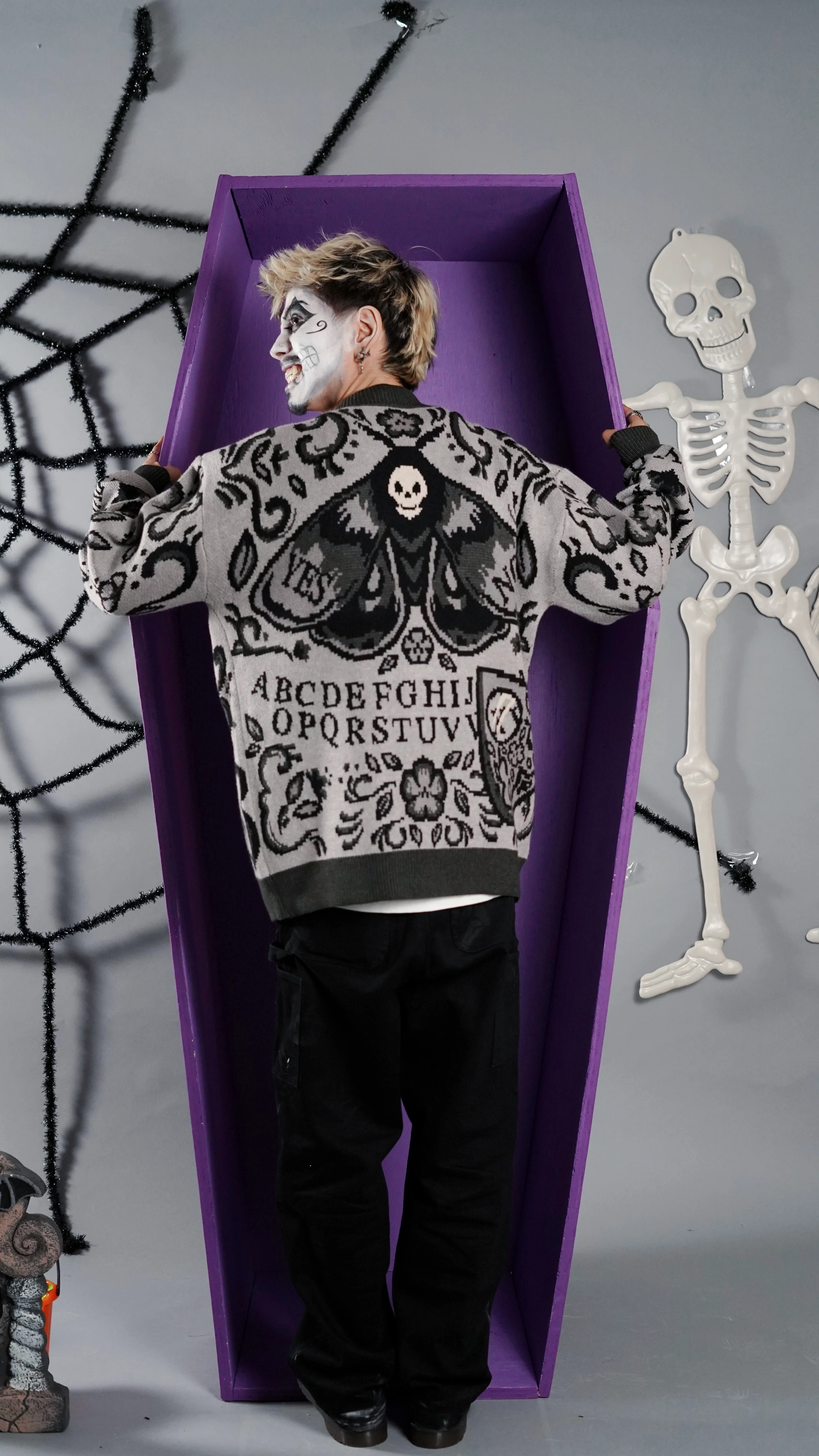 Black Ouija Cardigan - Image 5