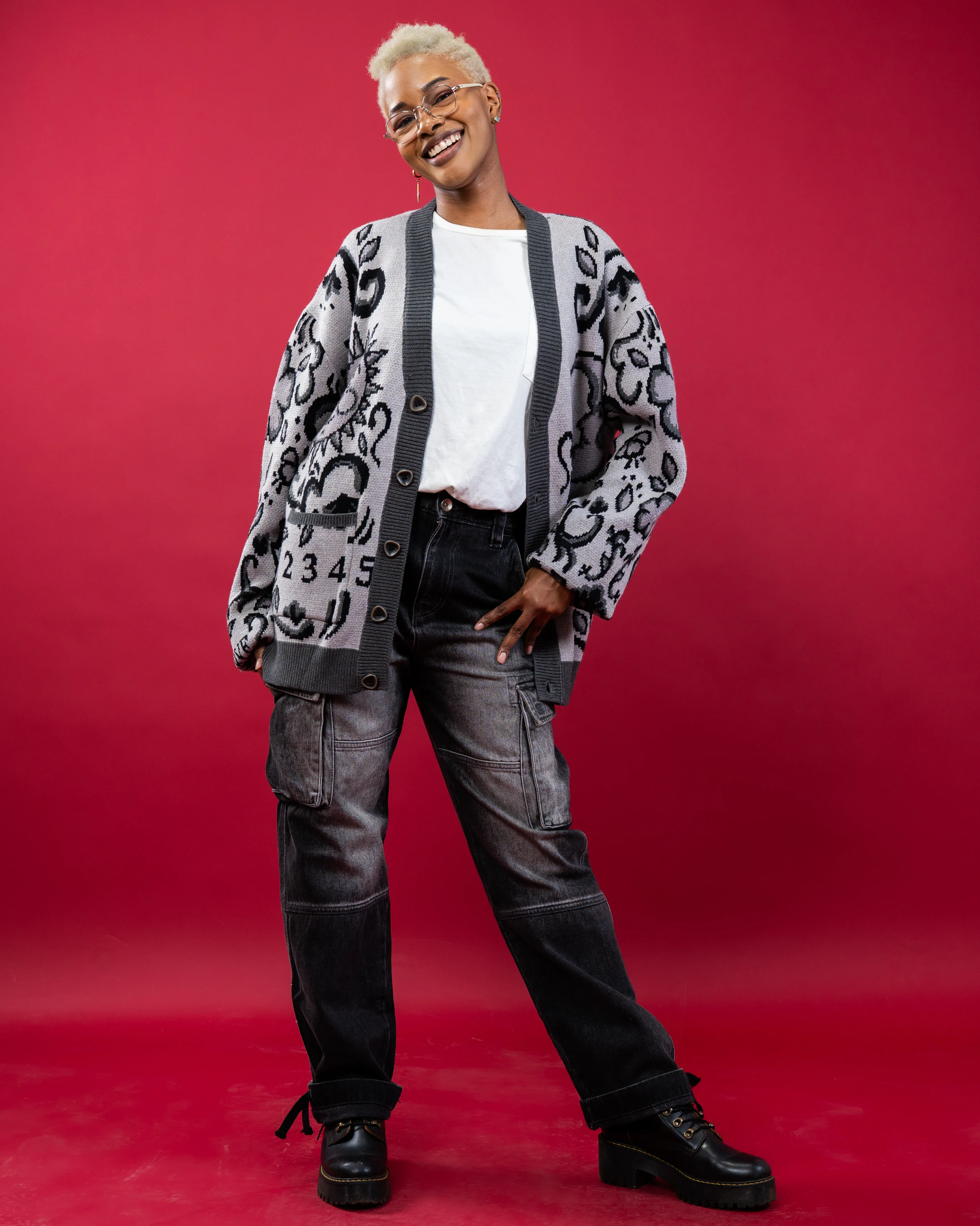 Black Ouija Cardigan - Image 7
