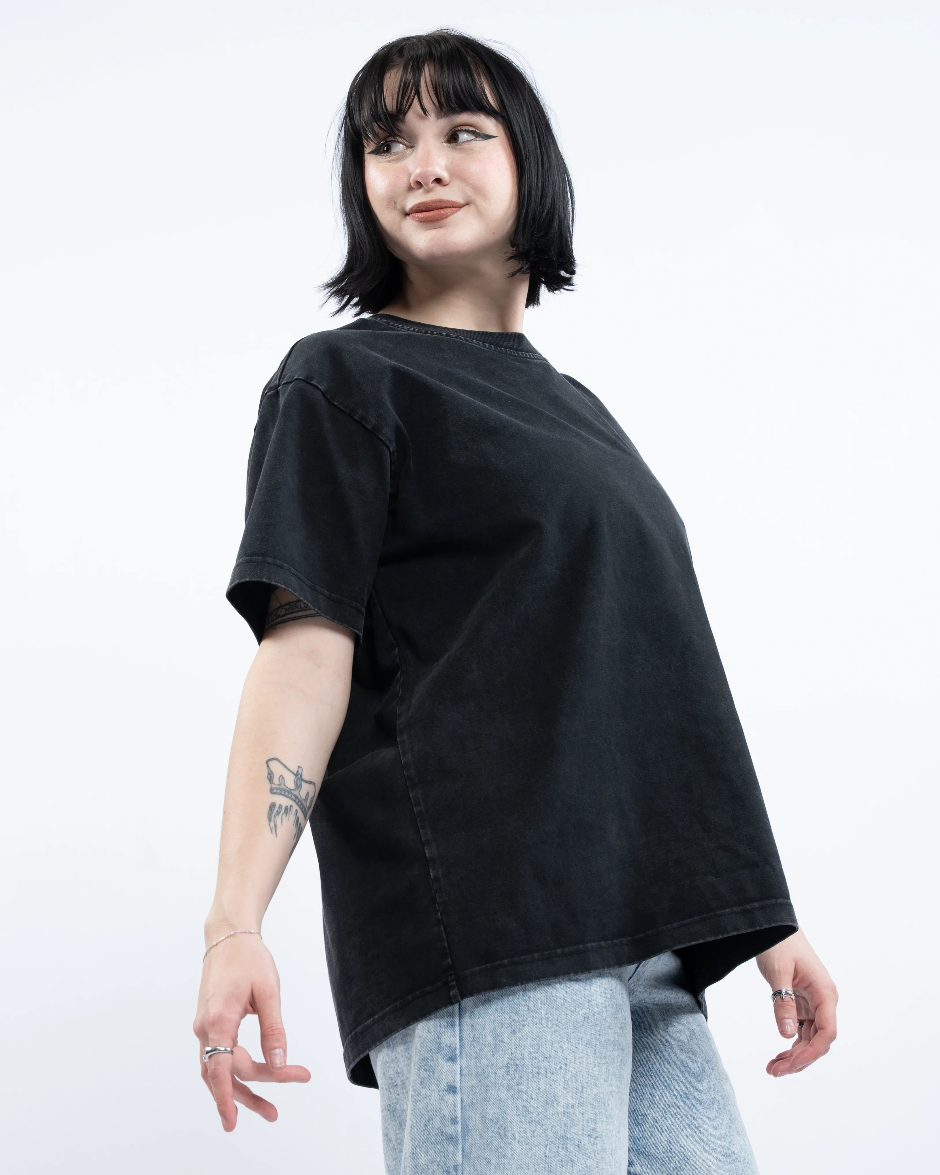 Black Washed Tee - Image 15