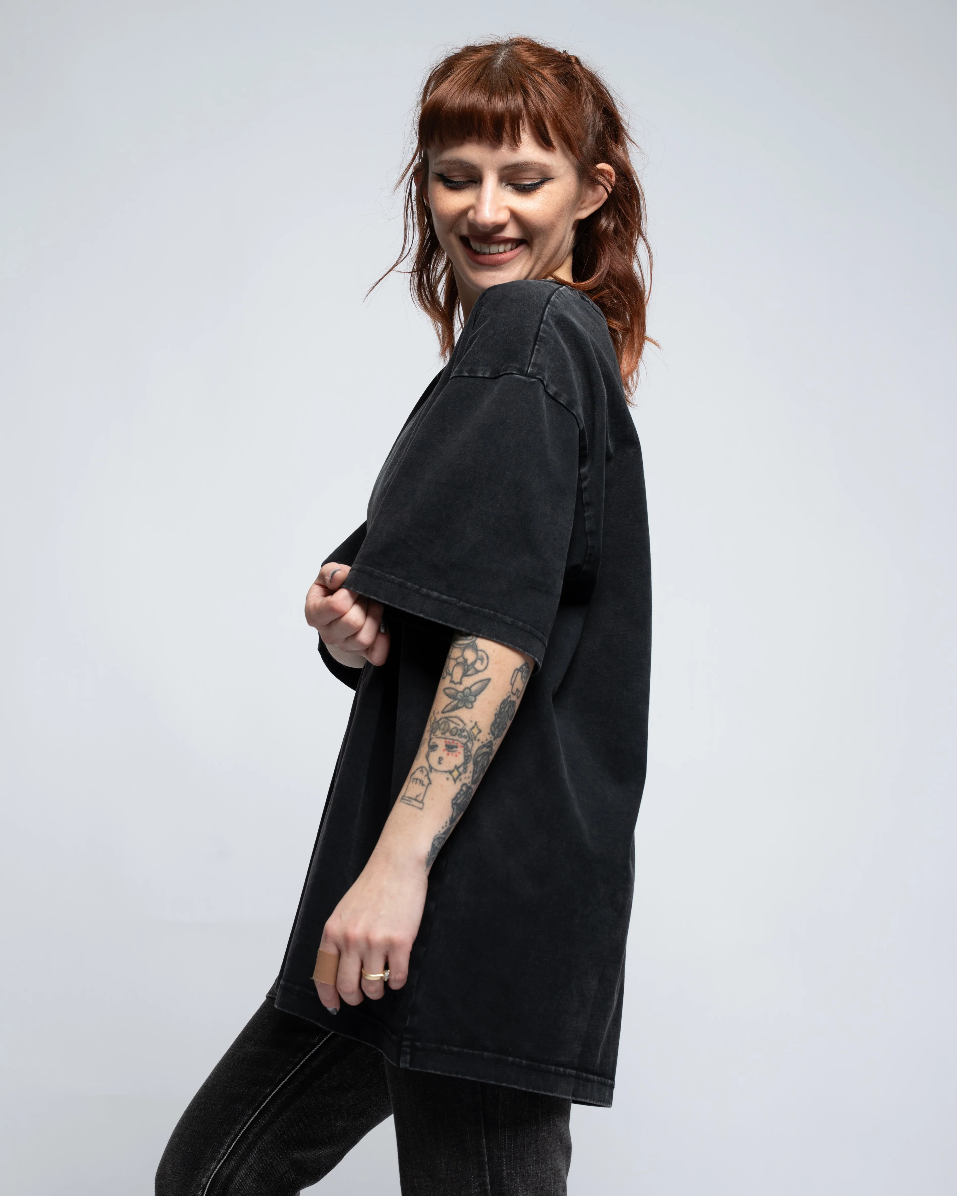 Black Washed Tee - Image 6