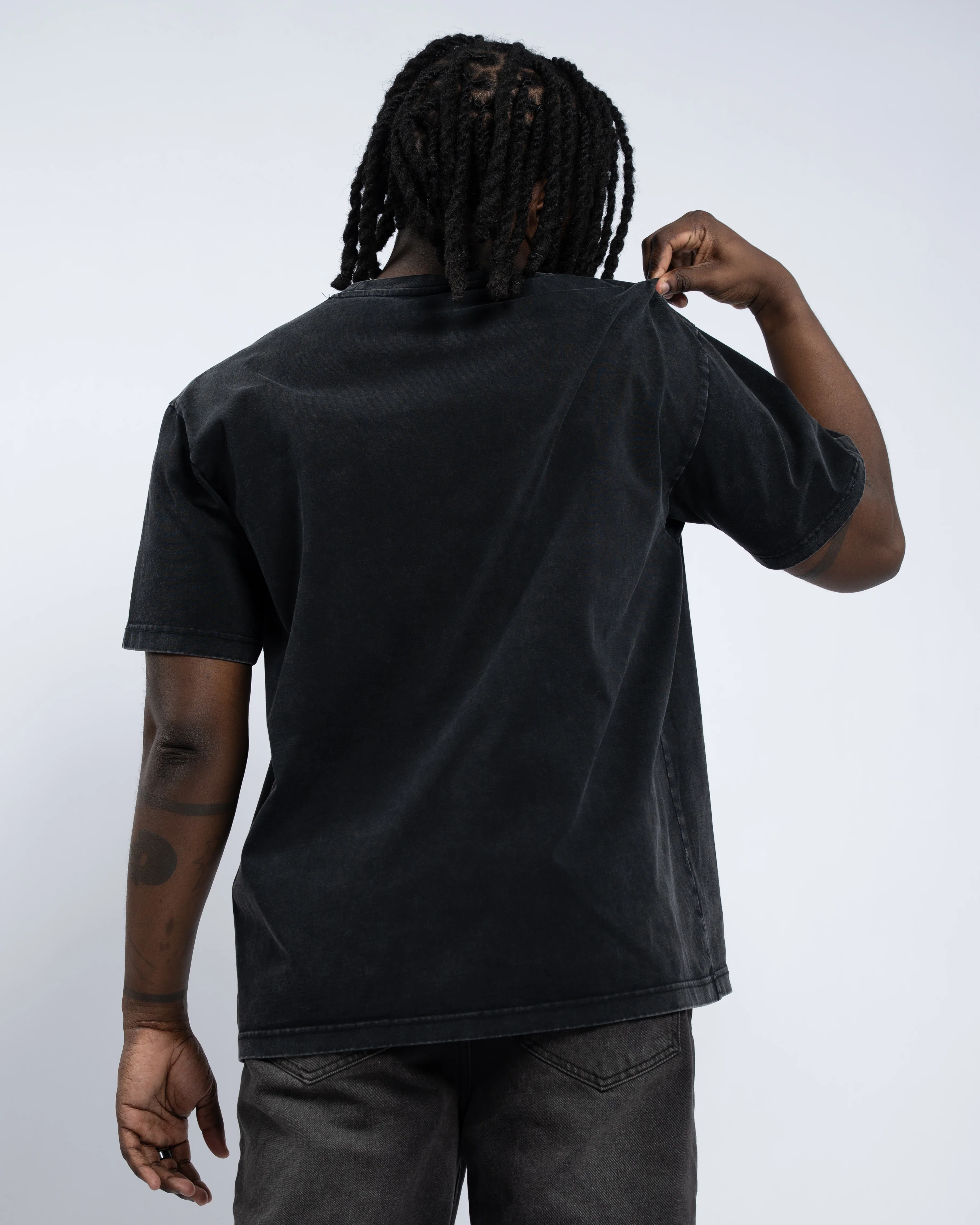 Black Washed Tee - Image 9