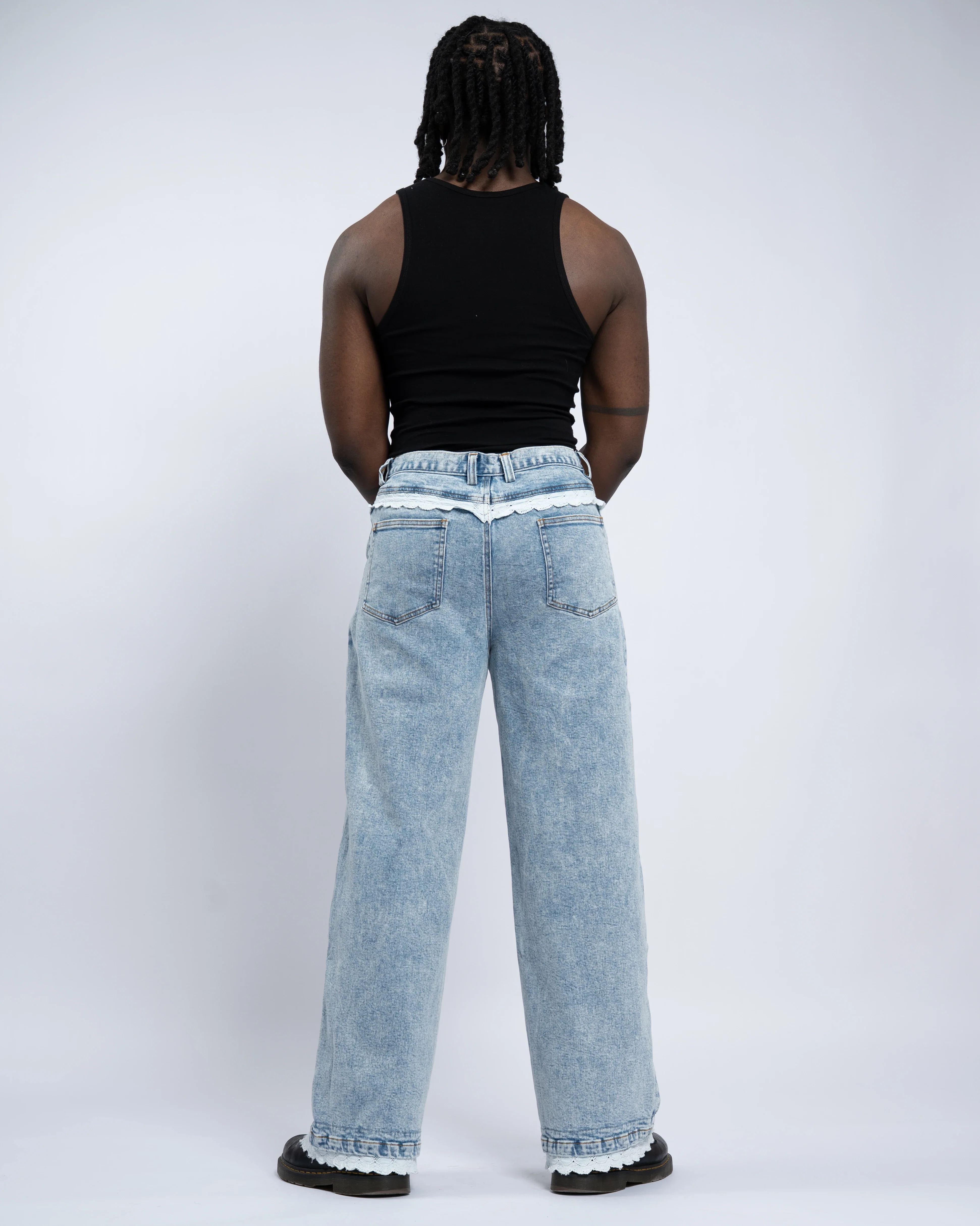 Blue Lace Jeans - Image 10
