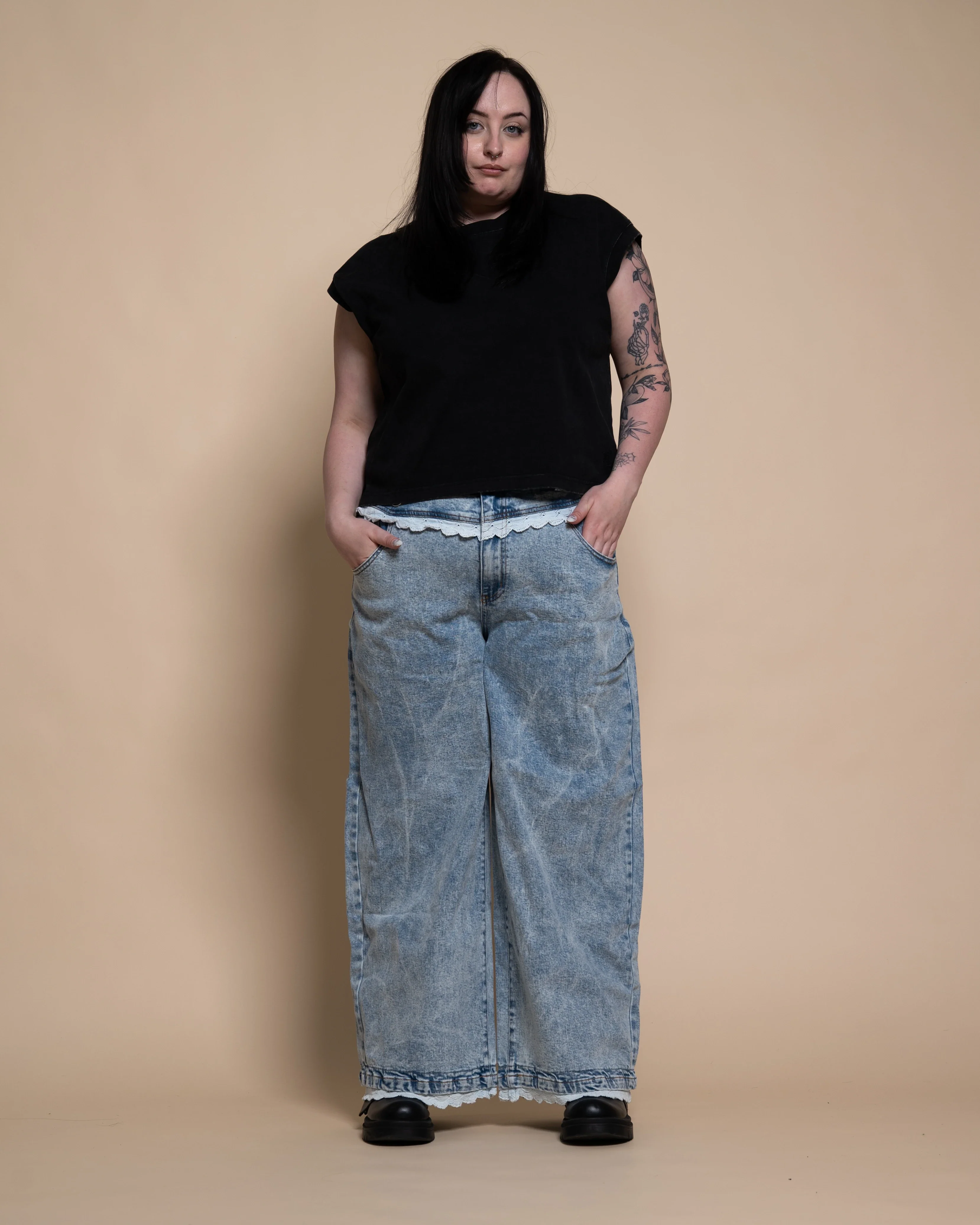 Blue Lace Jeans - Image 11