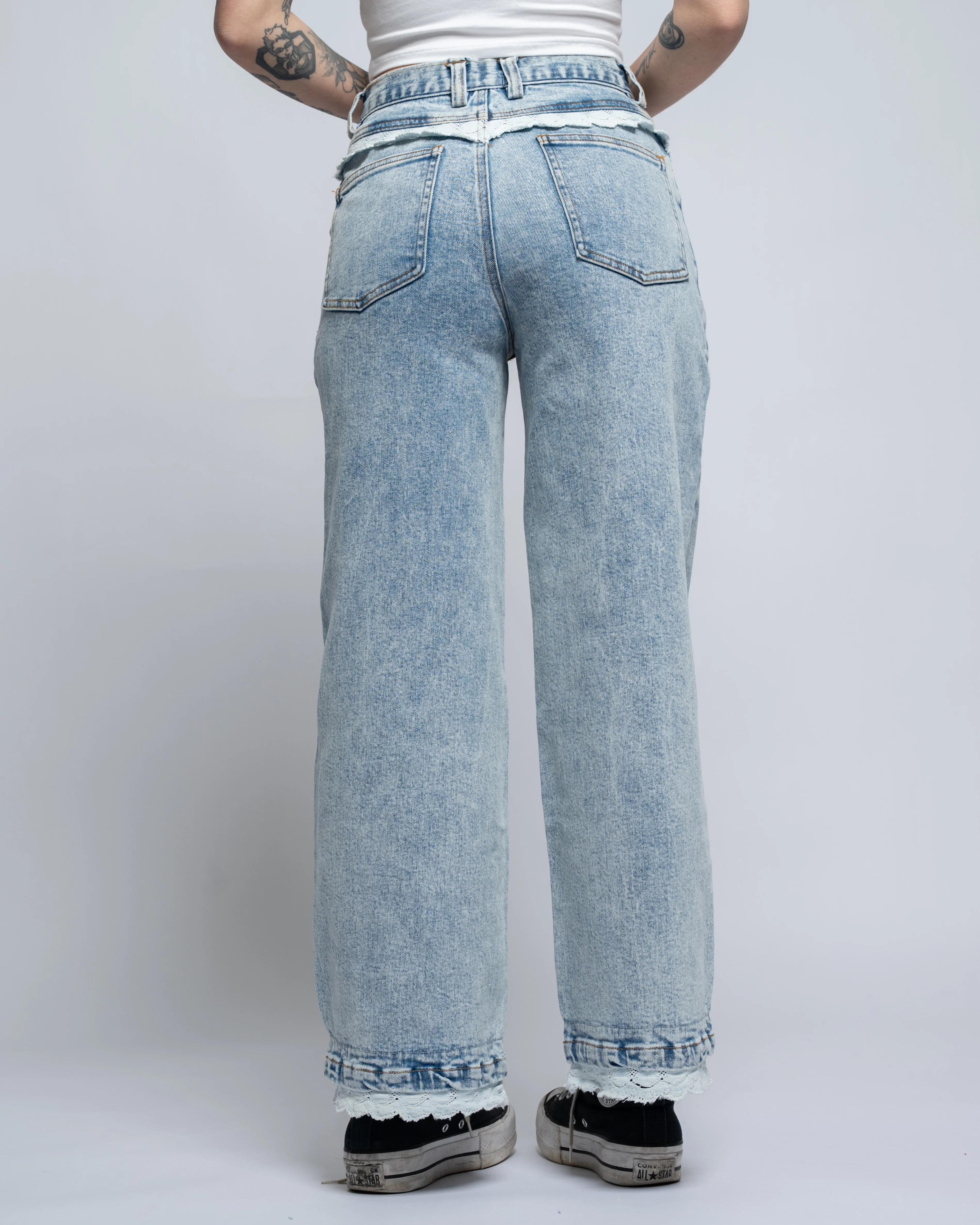Blue Lace Jeans - Image 14