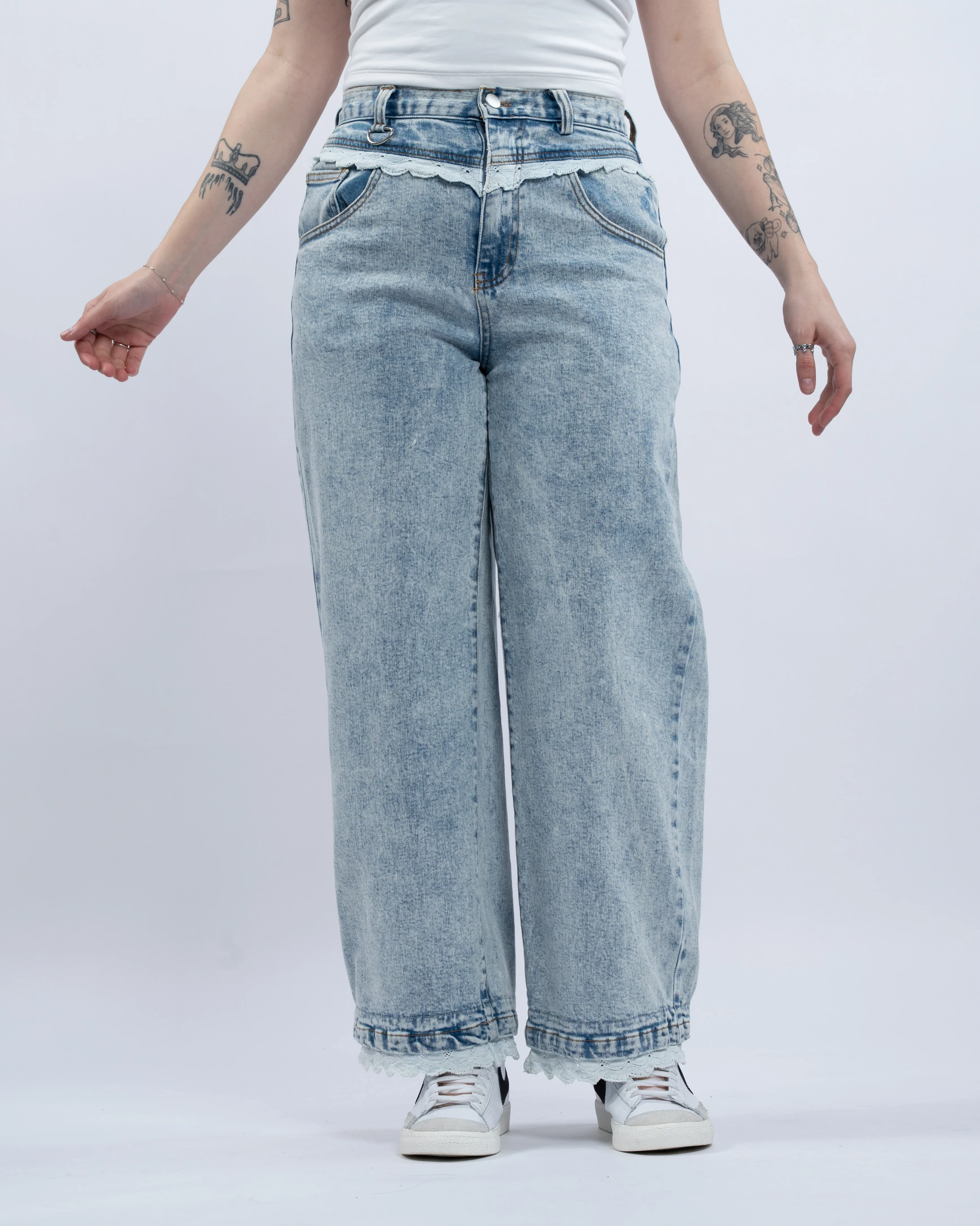 Blue Lace Jeans - Image 22
