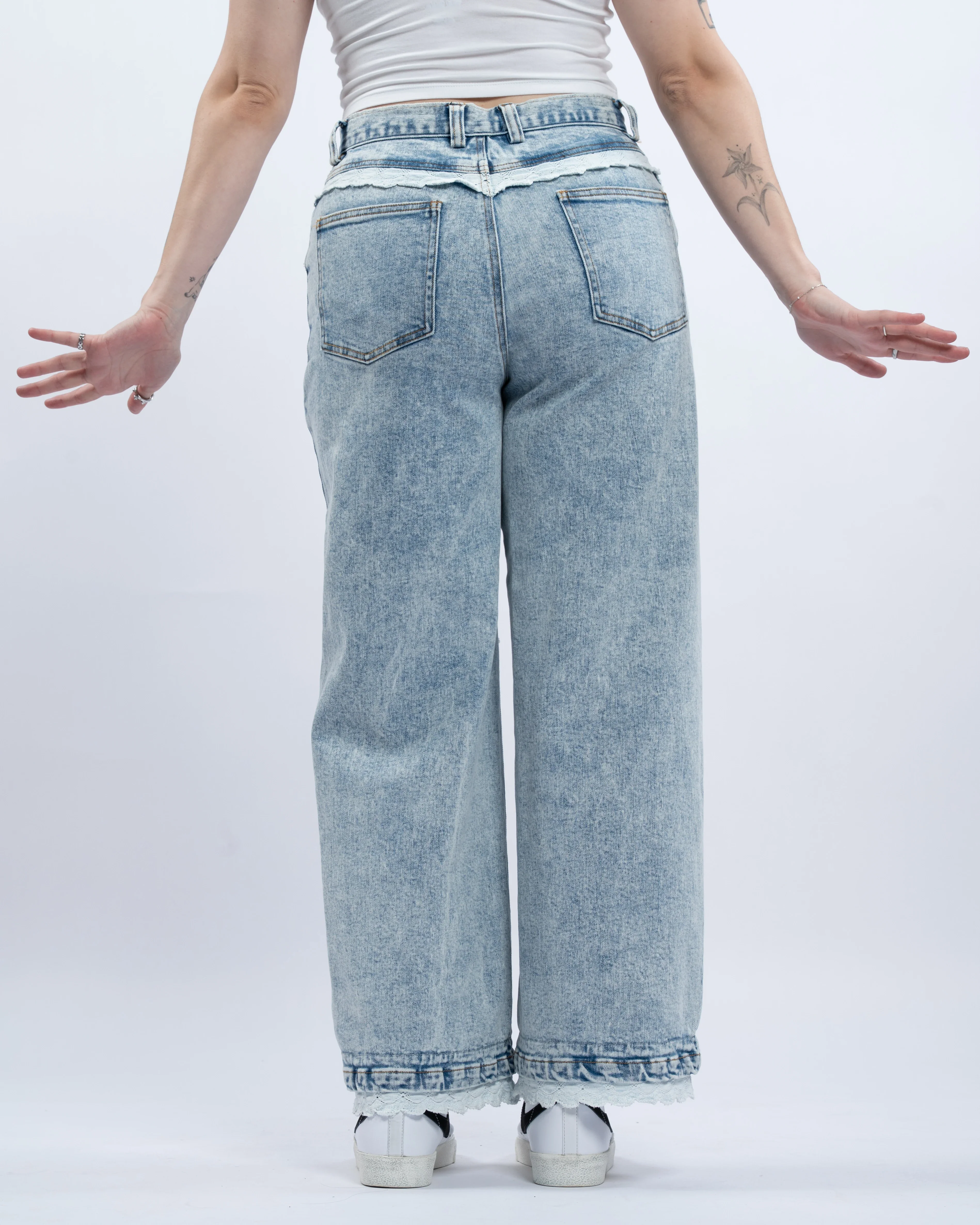 Blue Lace Jeans - Image 23