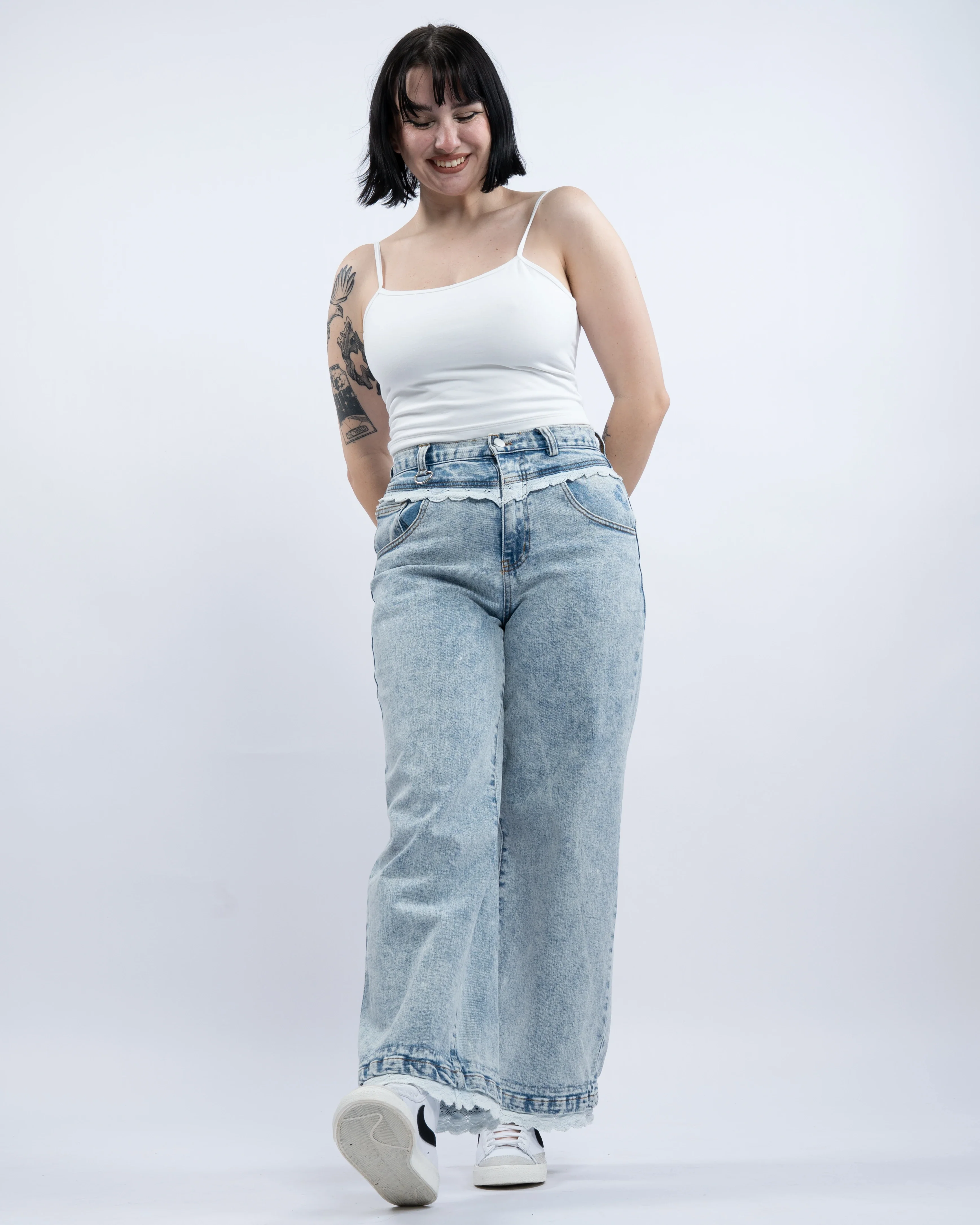 Blue Lace Jeans - Image 24