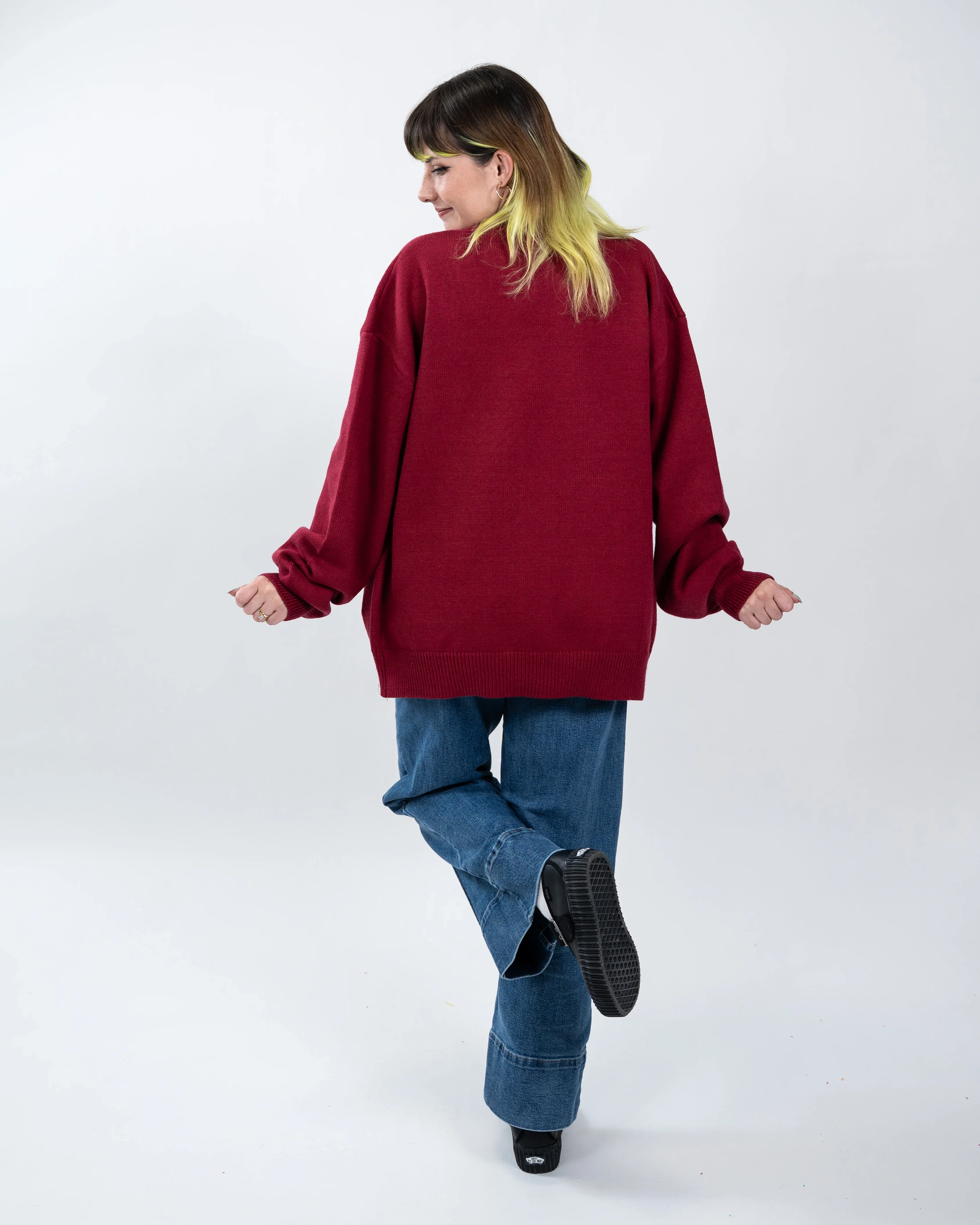 Burgundeez Nuts! Cardigan - Image 4