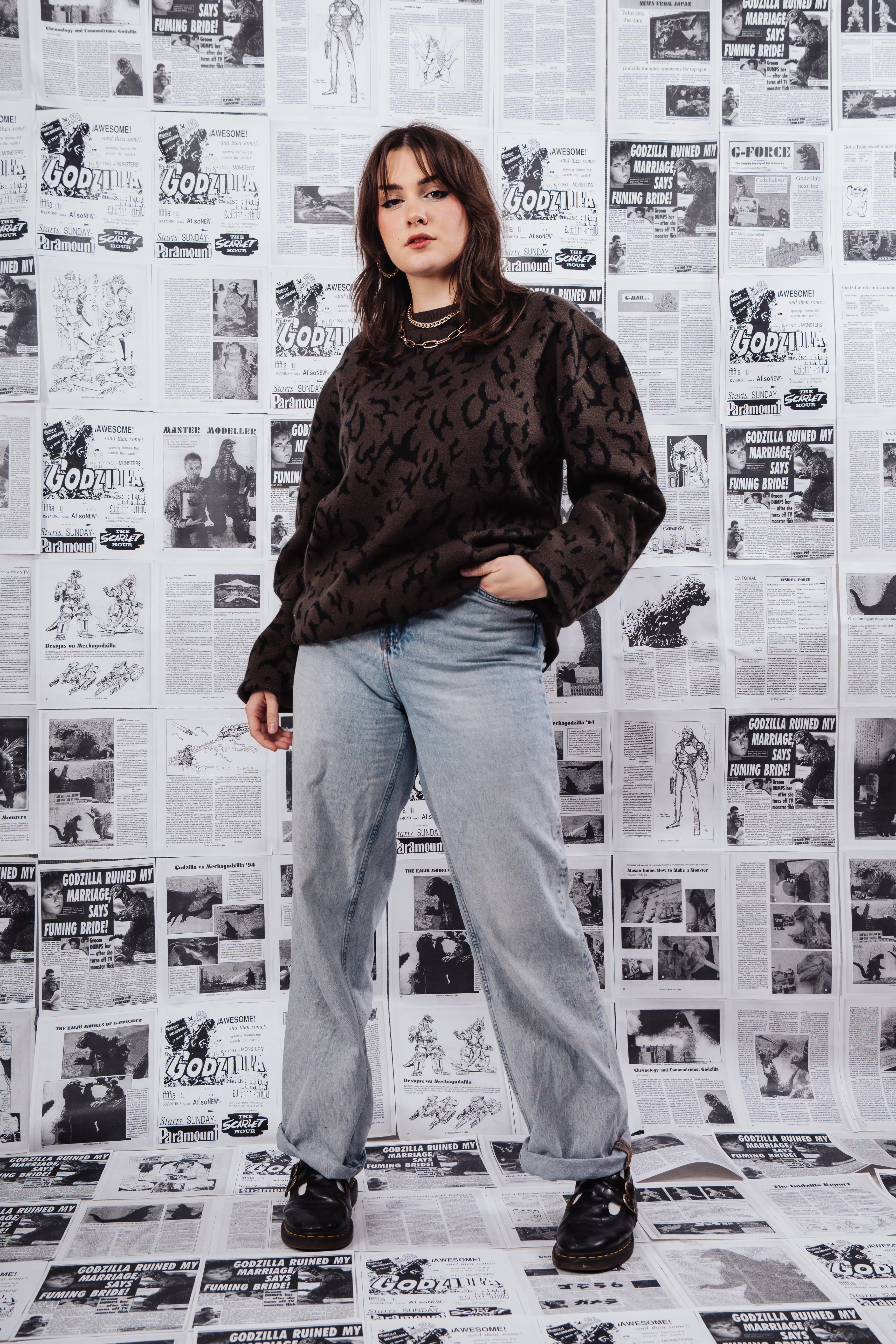 Classic Godzilla Sweater - Image 3