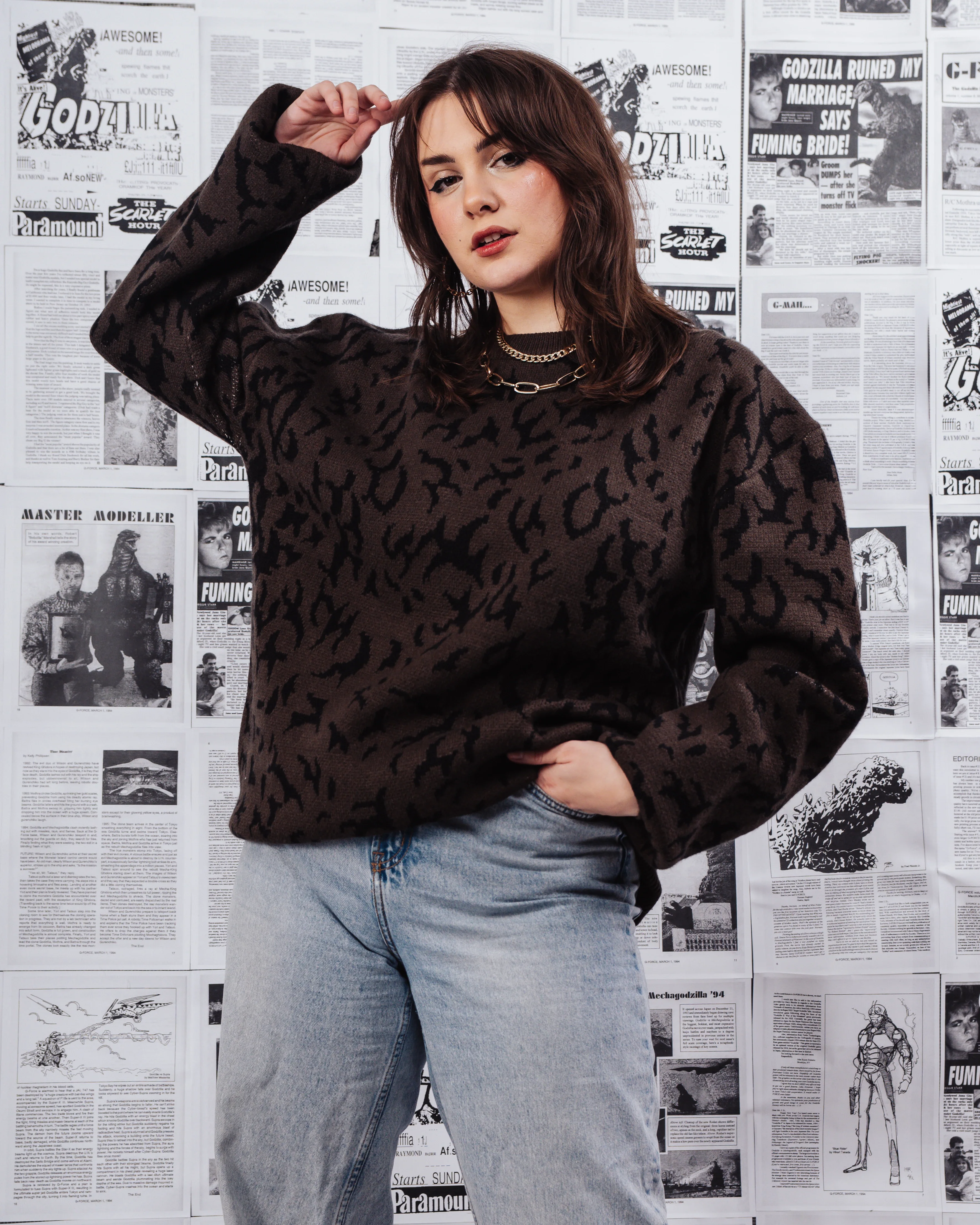 Classic Godzilla Sweater - Image 5