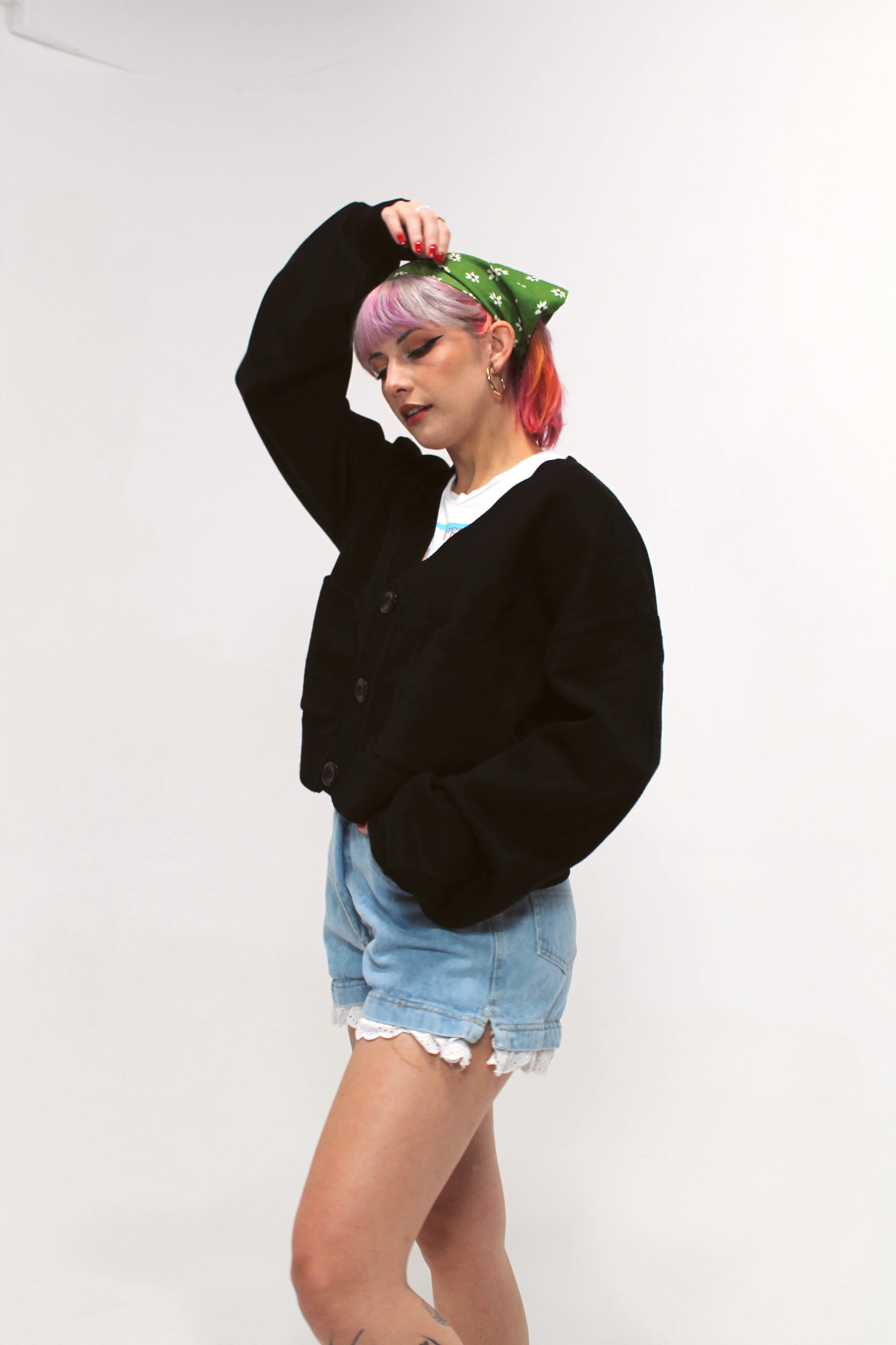 Cropped Advanced Darkness Cardigan - Image 4