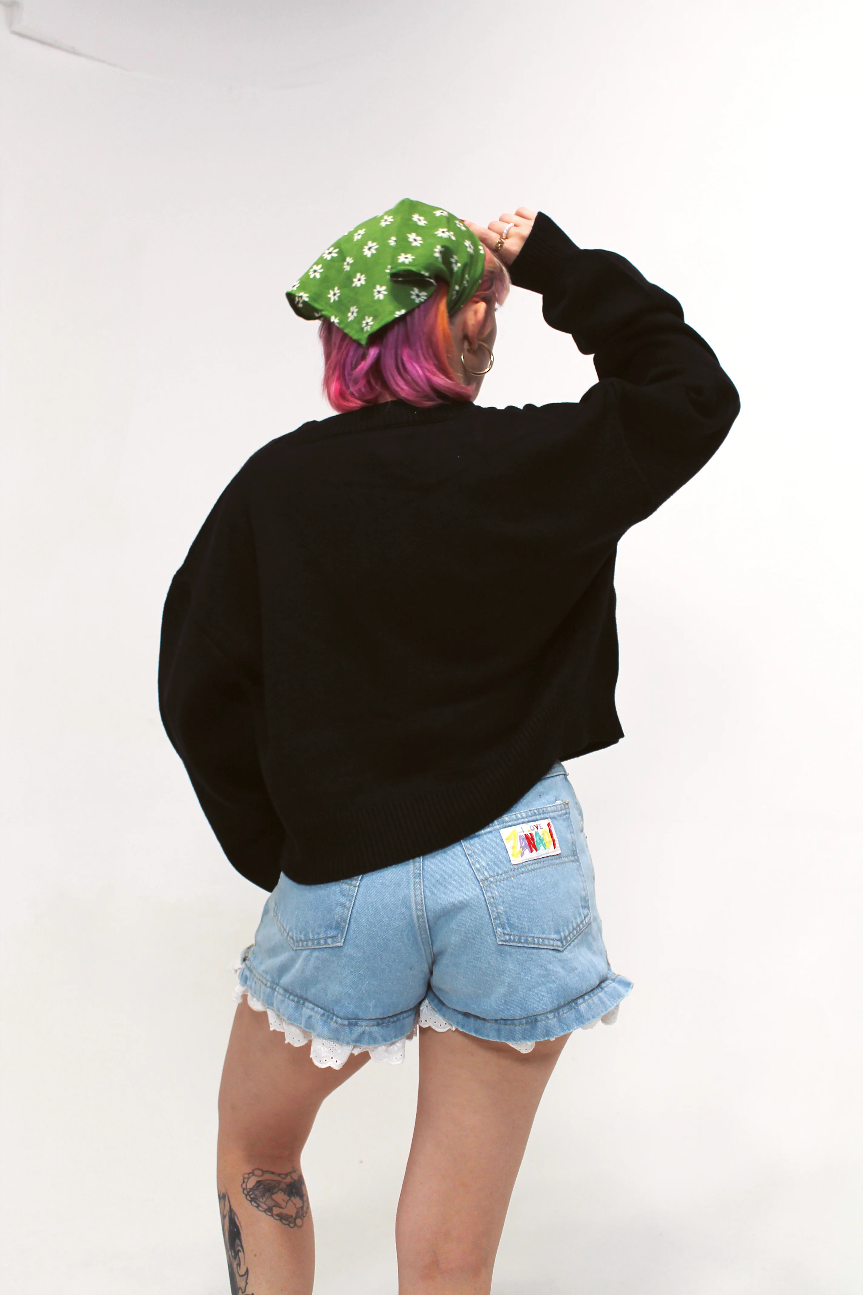 Cropped Advanced Darkness Cardigan - Image 5