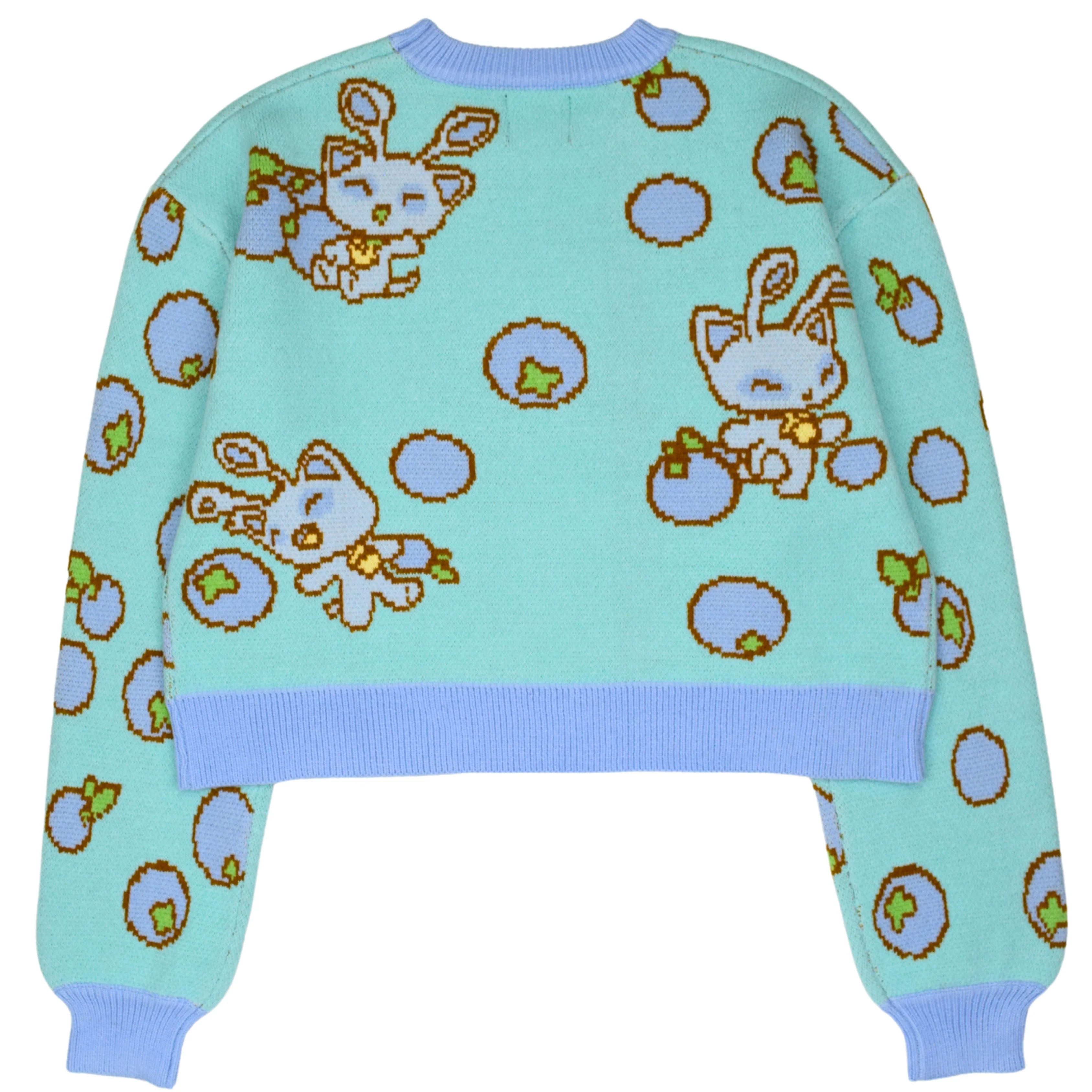 Cropped Baby Aisha Blueberry Sweater - Image 2