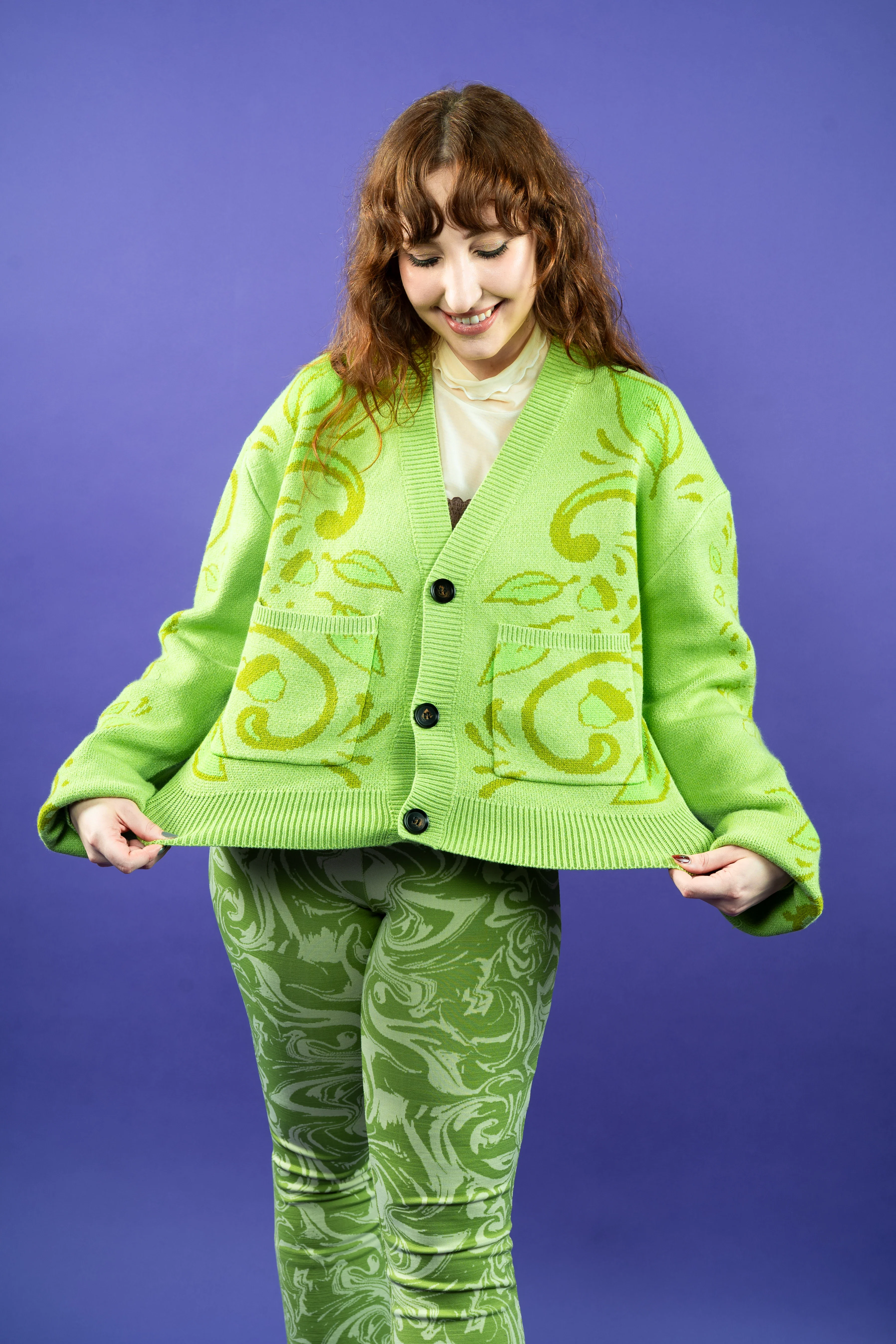 Cropped Illusen Cardigan - Image 4