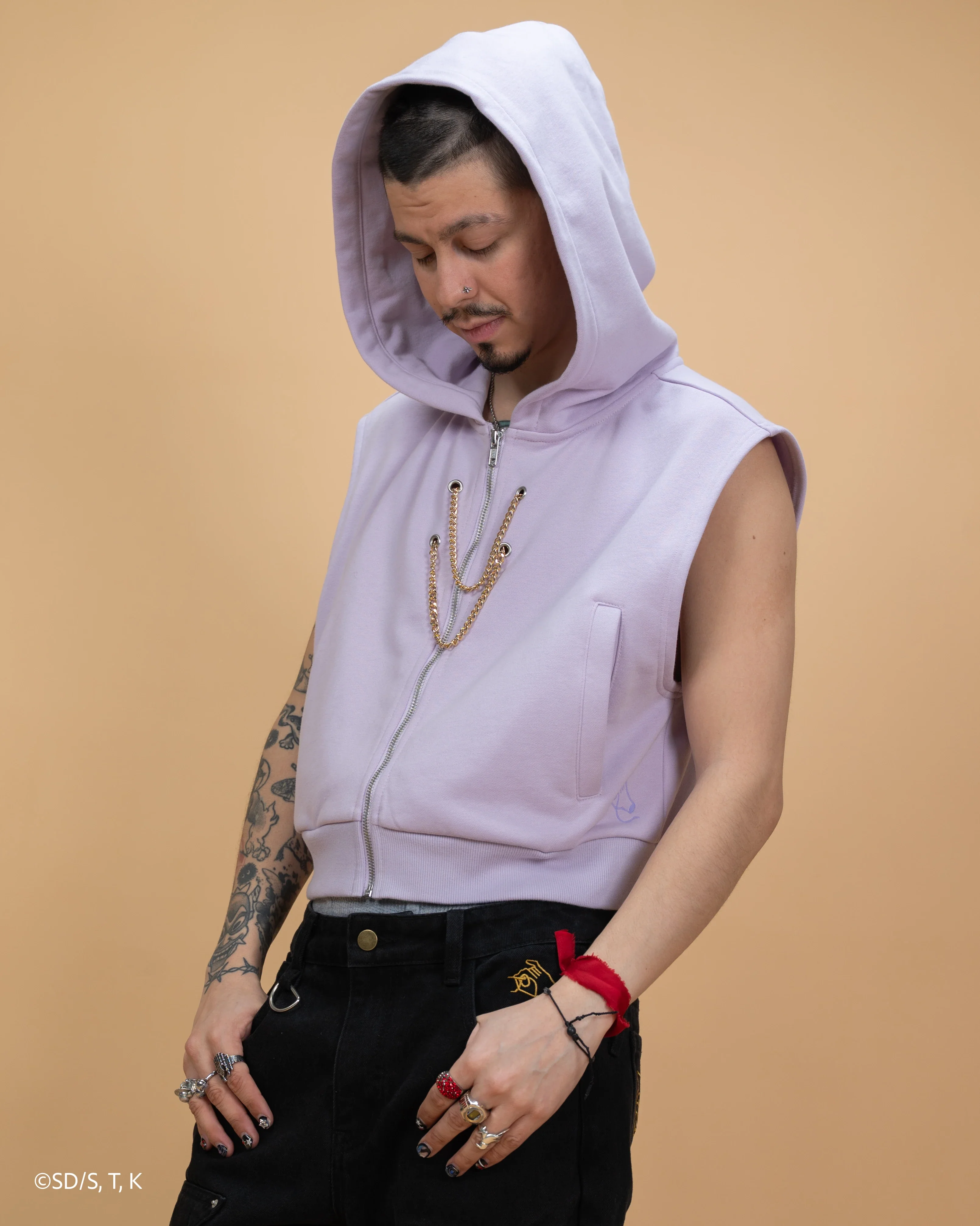 Cropped Marik Millennium Rod Hoodie - Image 6