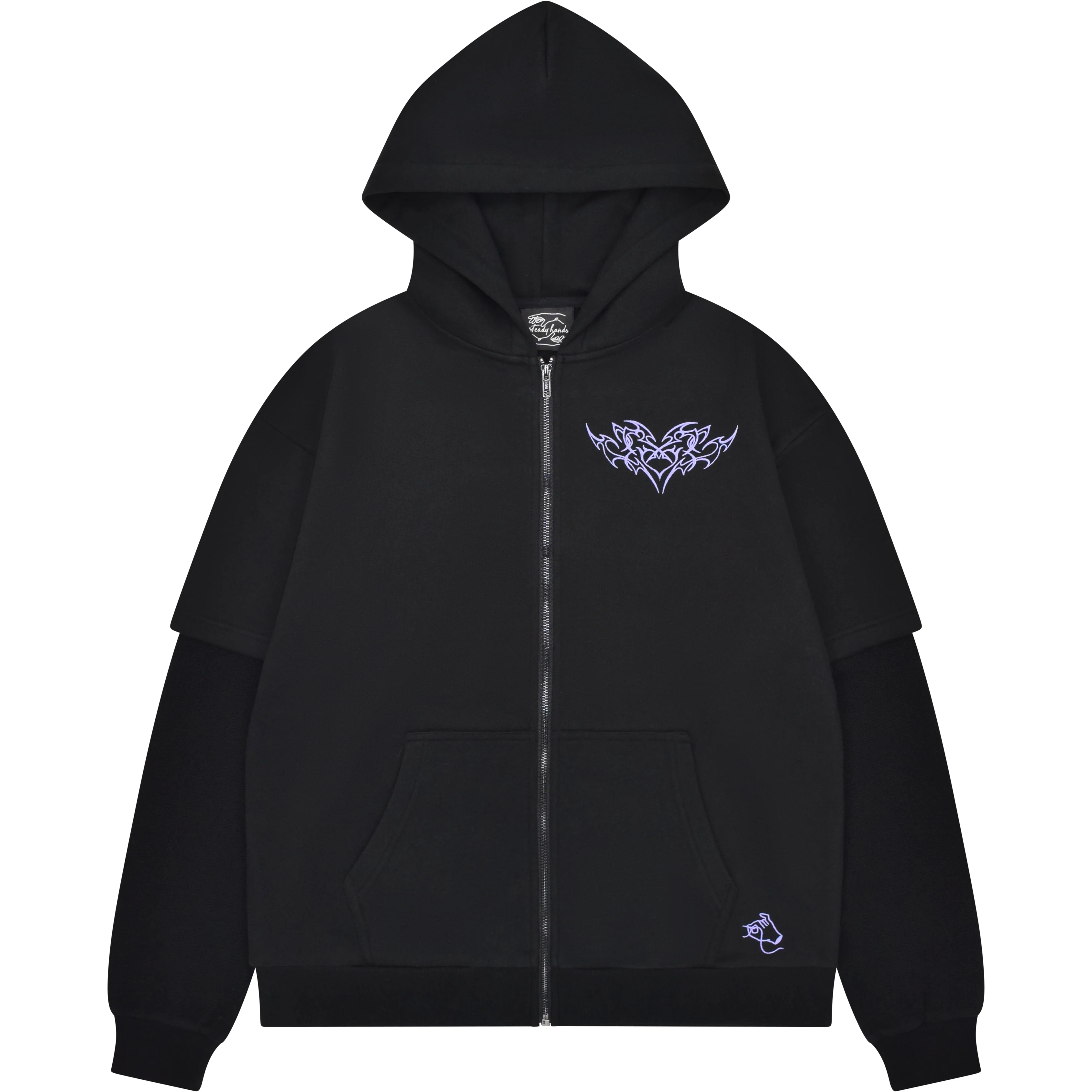 Cyber Angel Zip Up Hoodie - Image 2