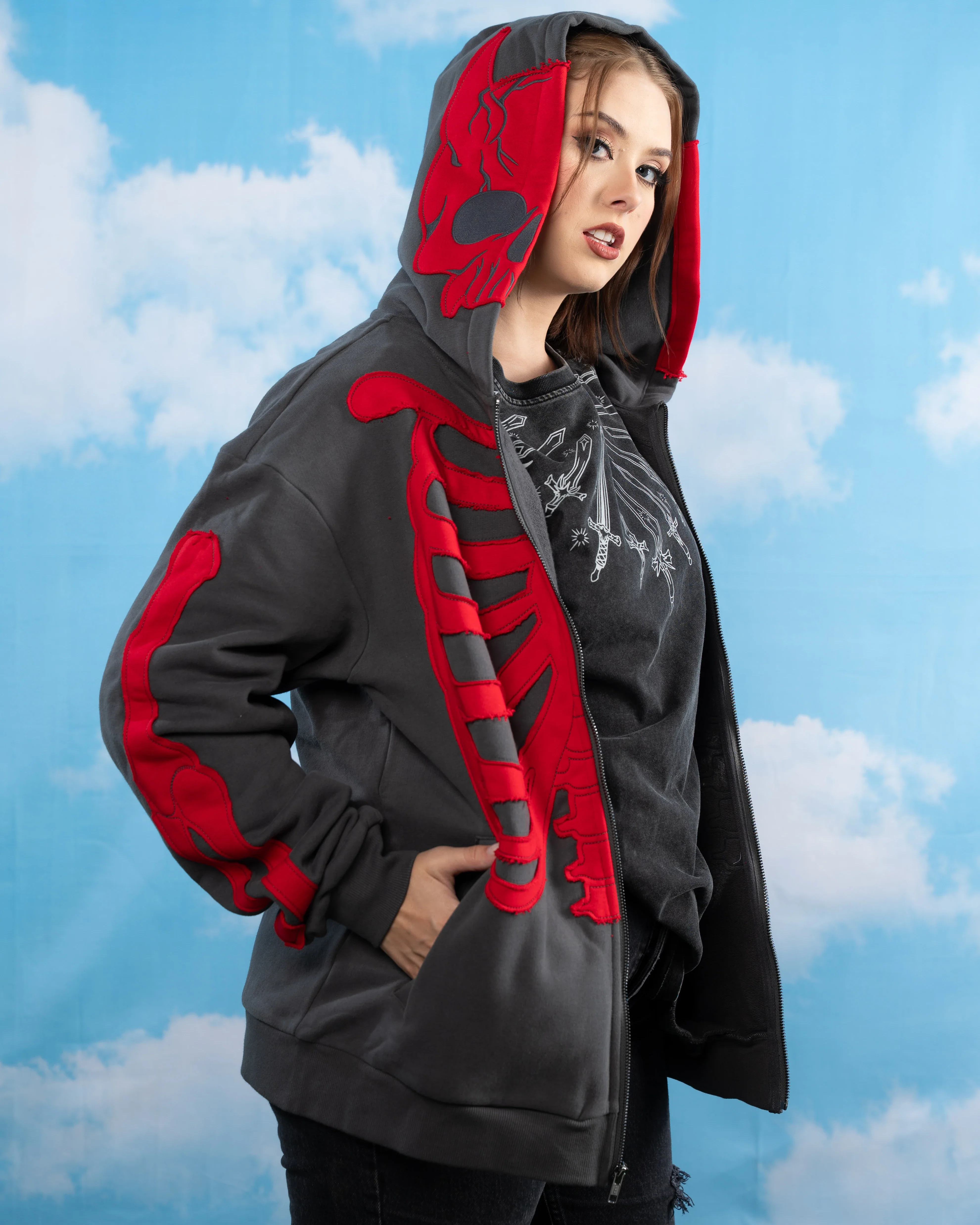 Demon Skeleton Hoodie - Image 6