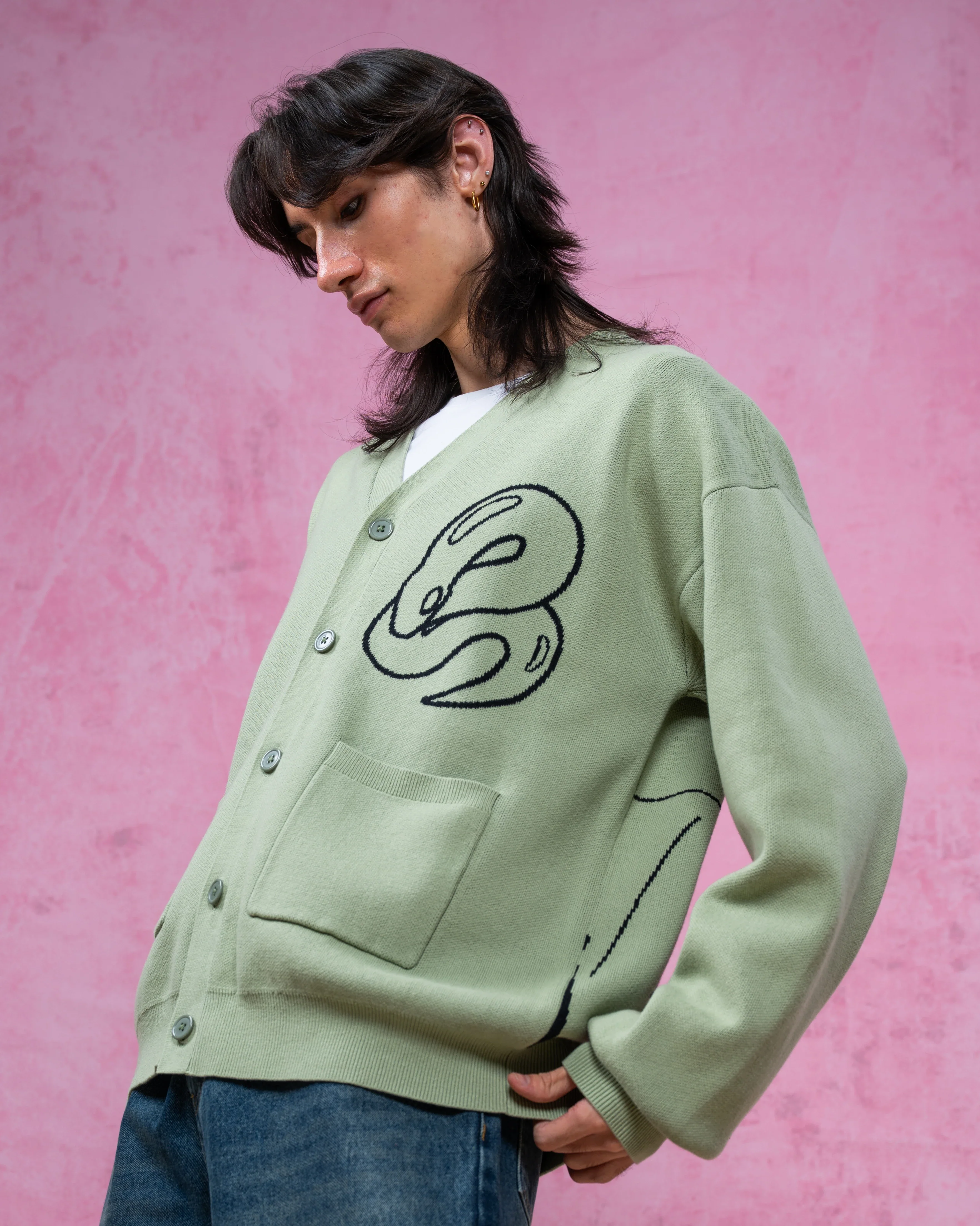 Divine White Snake Cardigan - Image 9