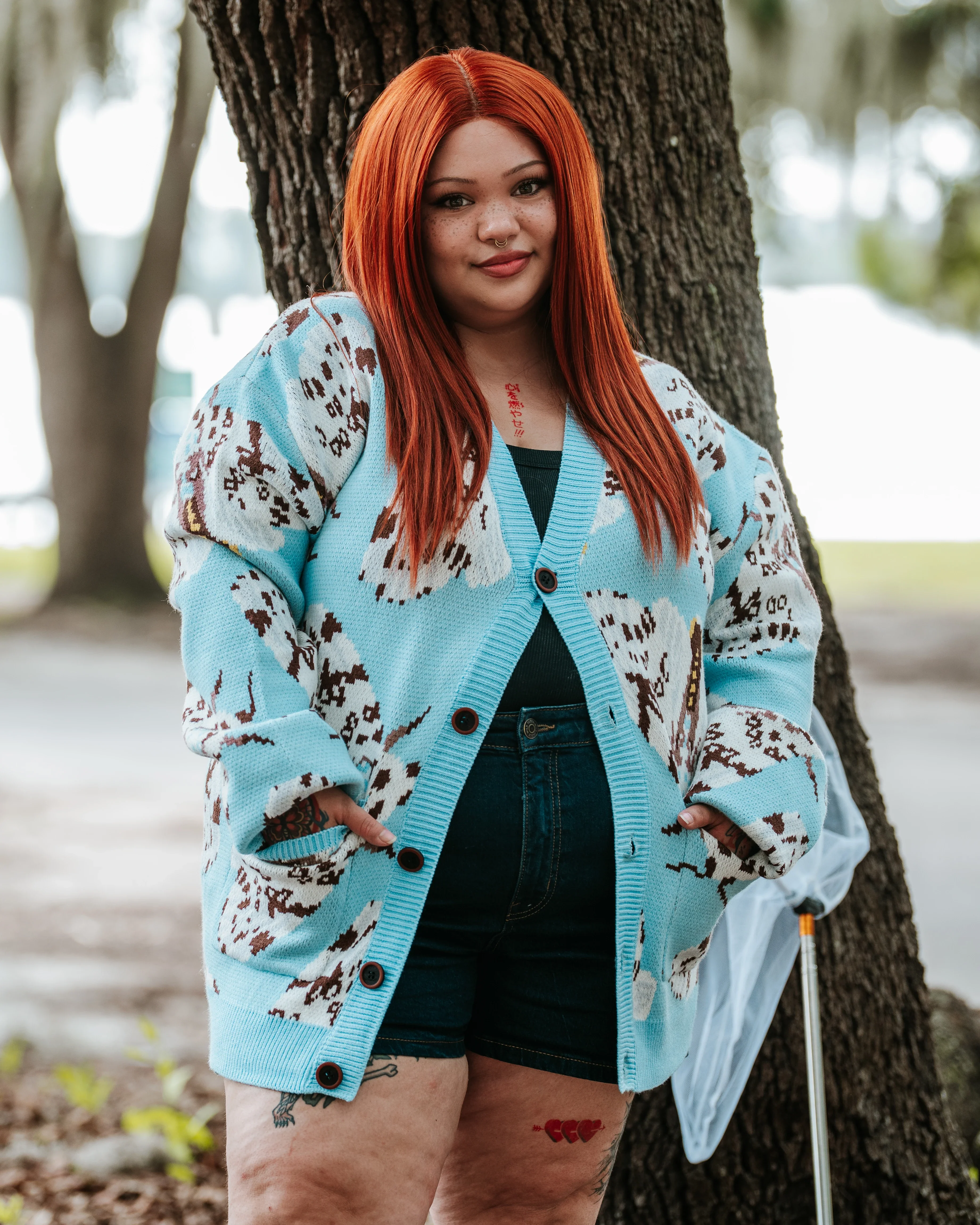 Giant Leopard Moth Cardigan - Image 7