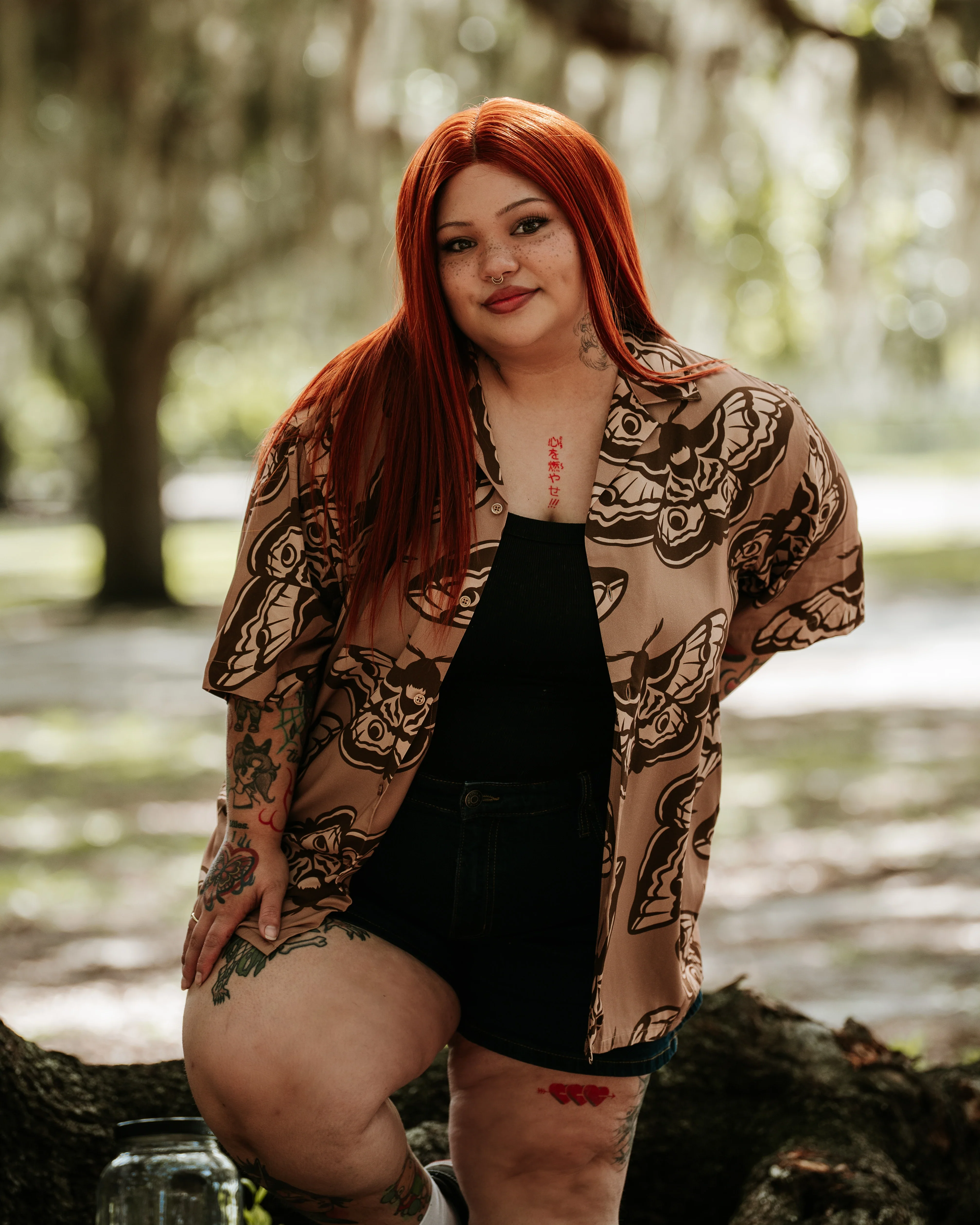 Giant Peacock Moth Button Up - Image 5