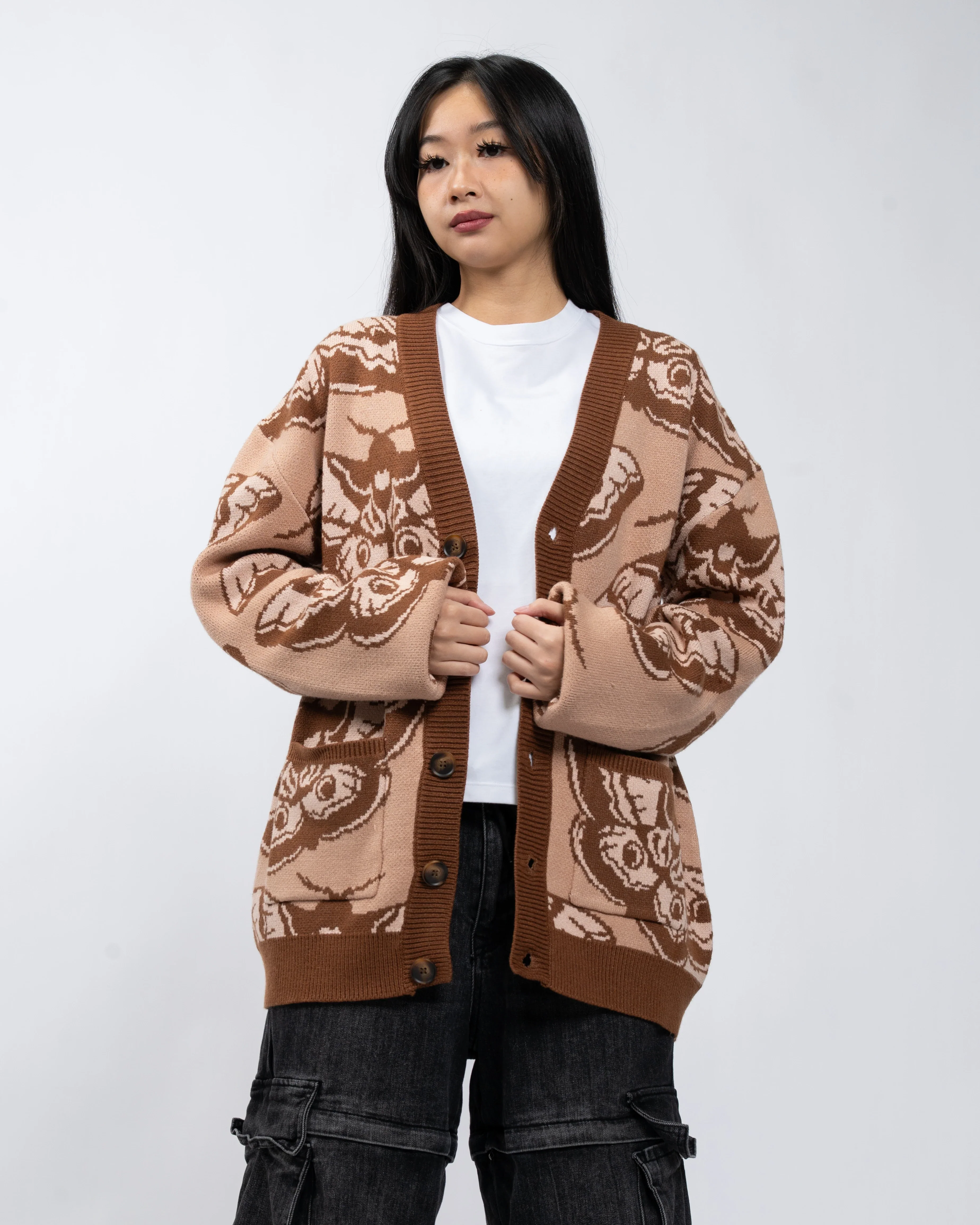 Giant Peacock Moth Cardigan - Image 11