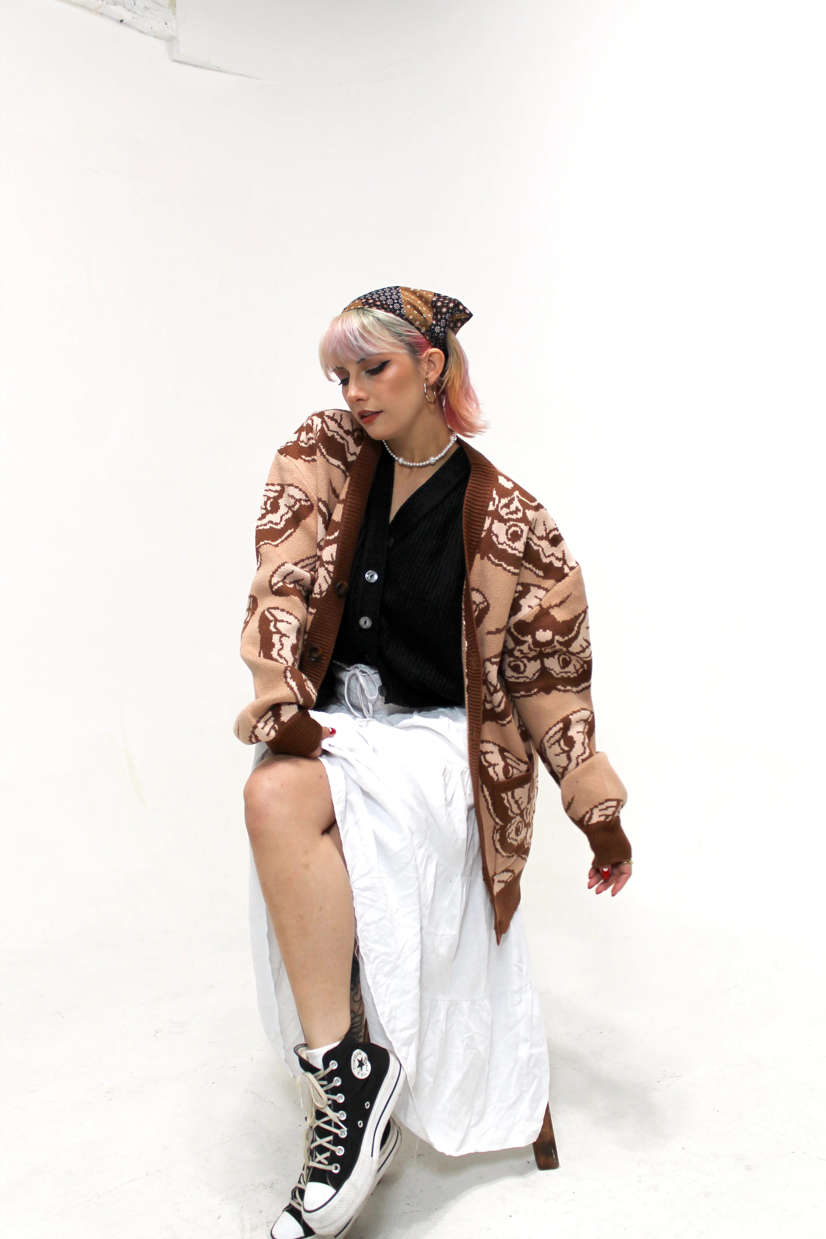 Giant Peacock Moth Cardigan - Image 13