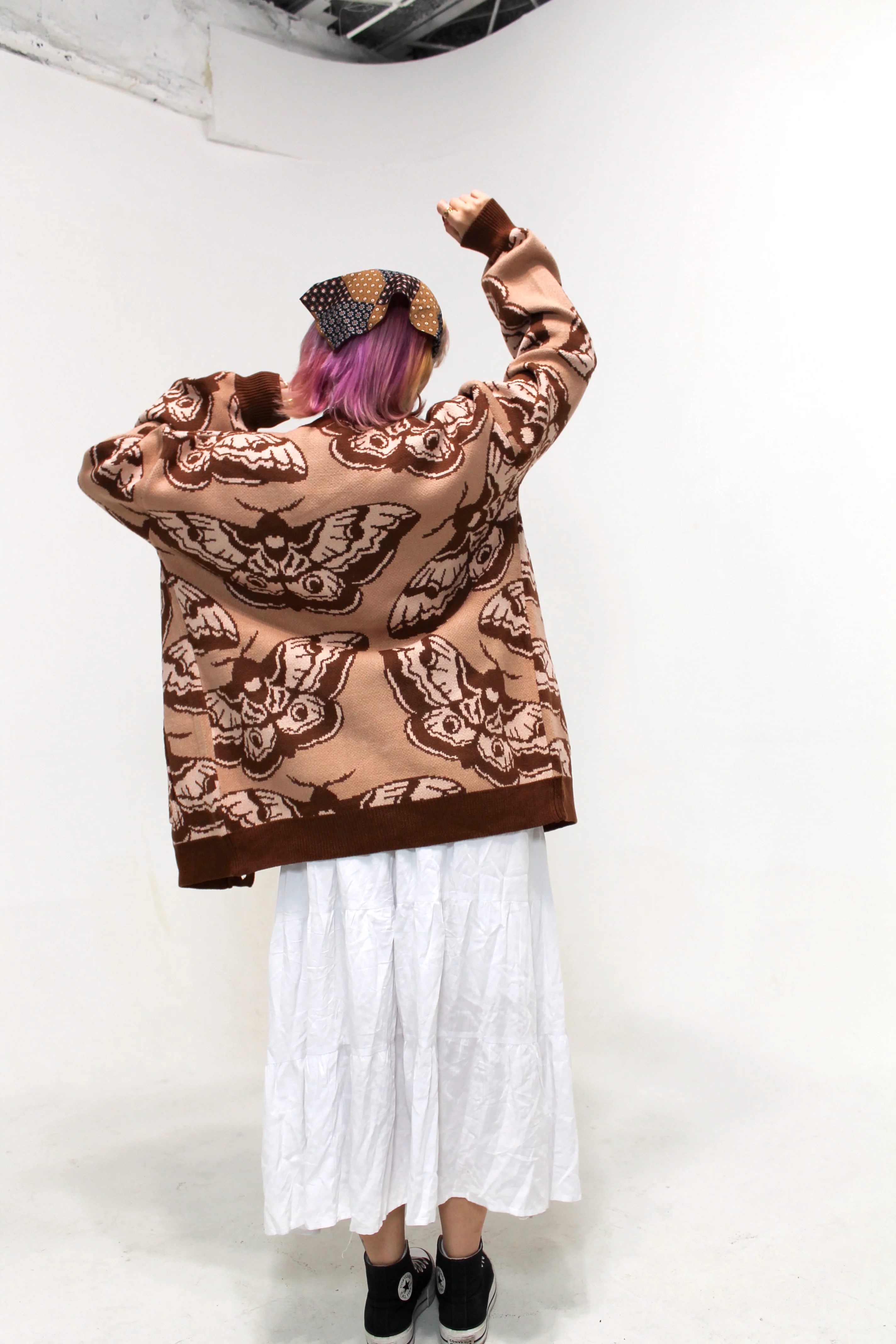 Giant Peacock Moth Cardigan - Image 14