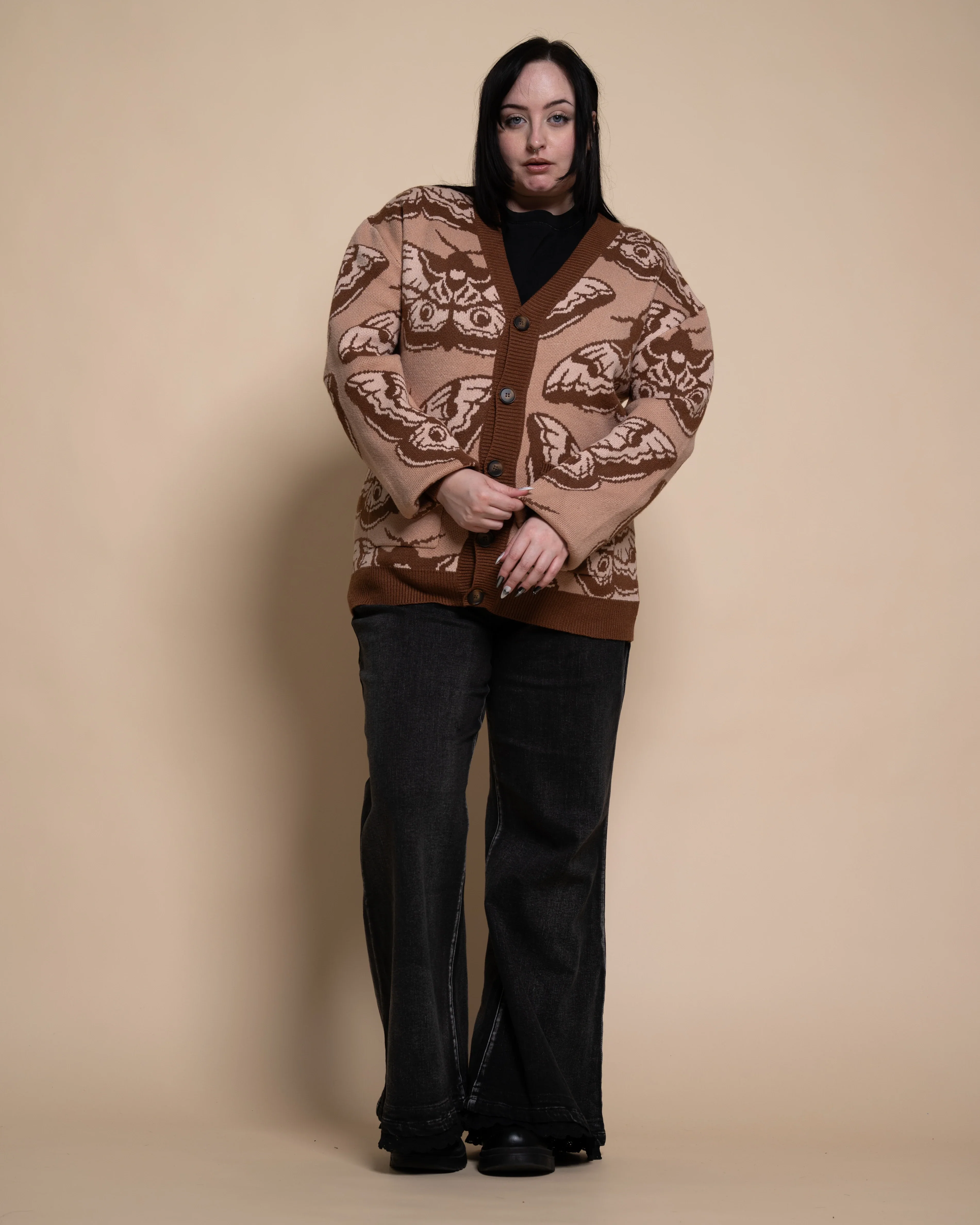 Giant Peacock Moth Cardigan - Image 3
