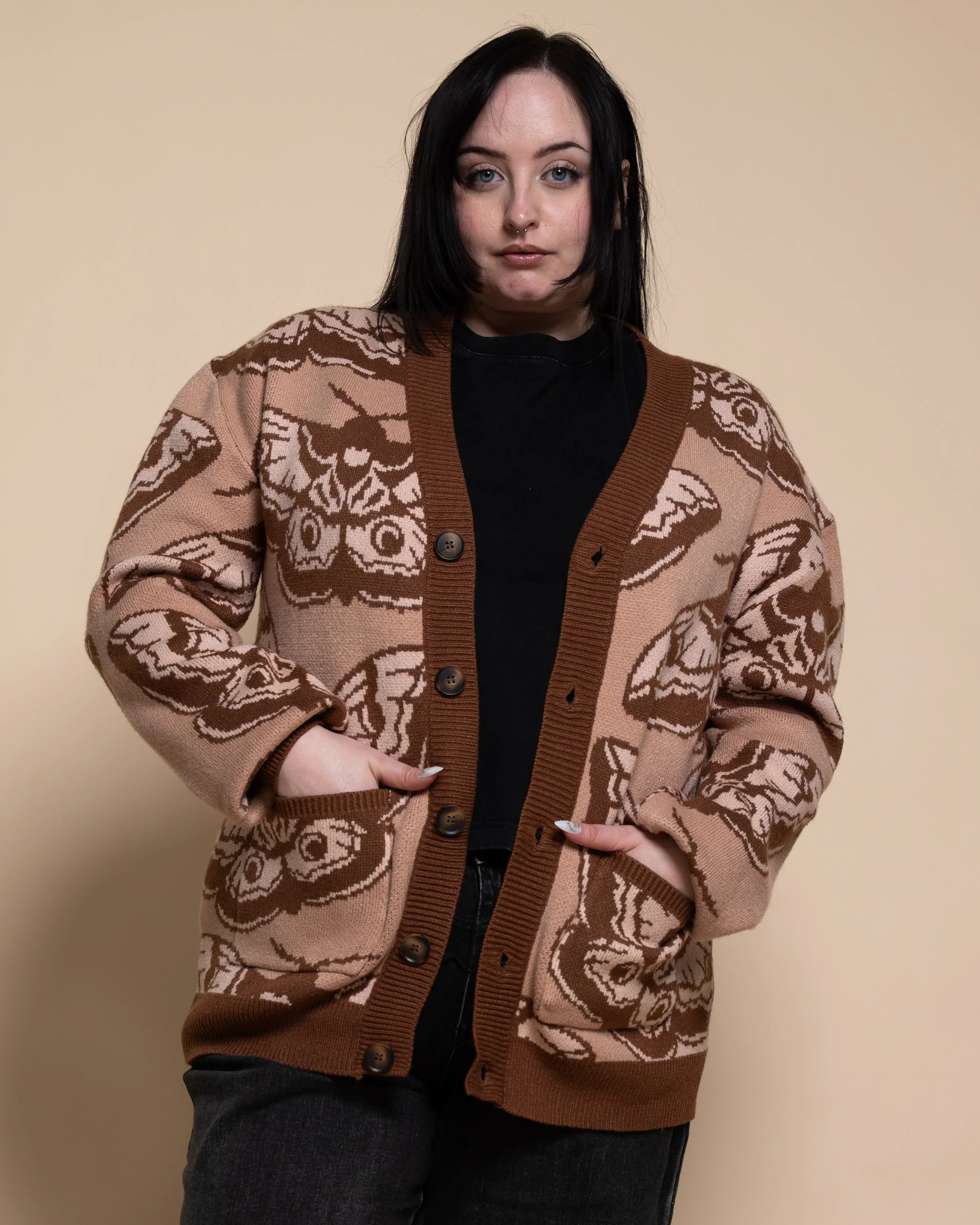 Giant Peacock Moth Cardigan - Image 5