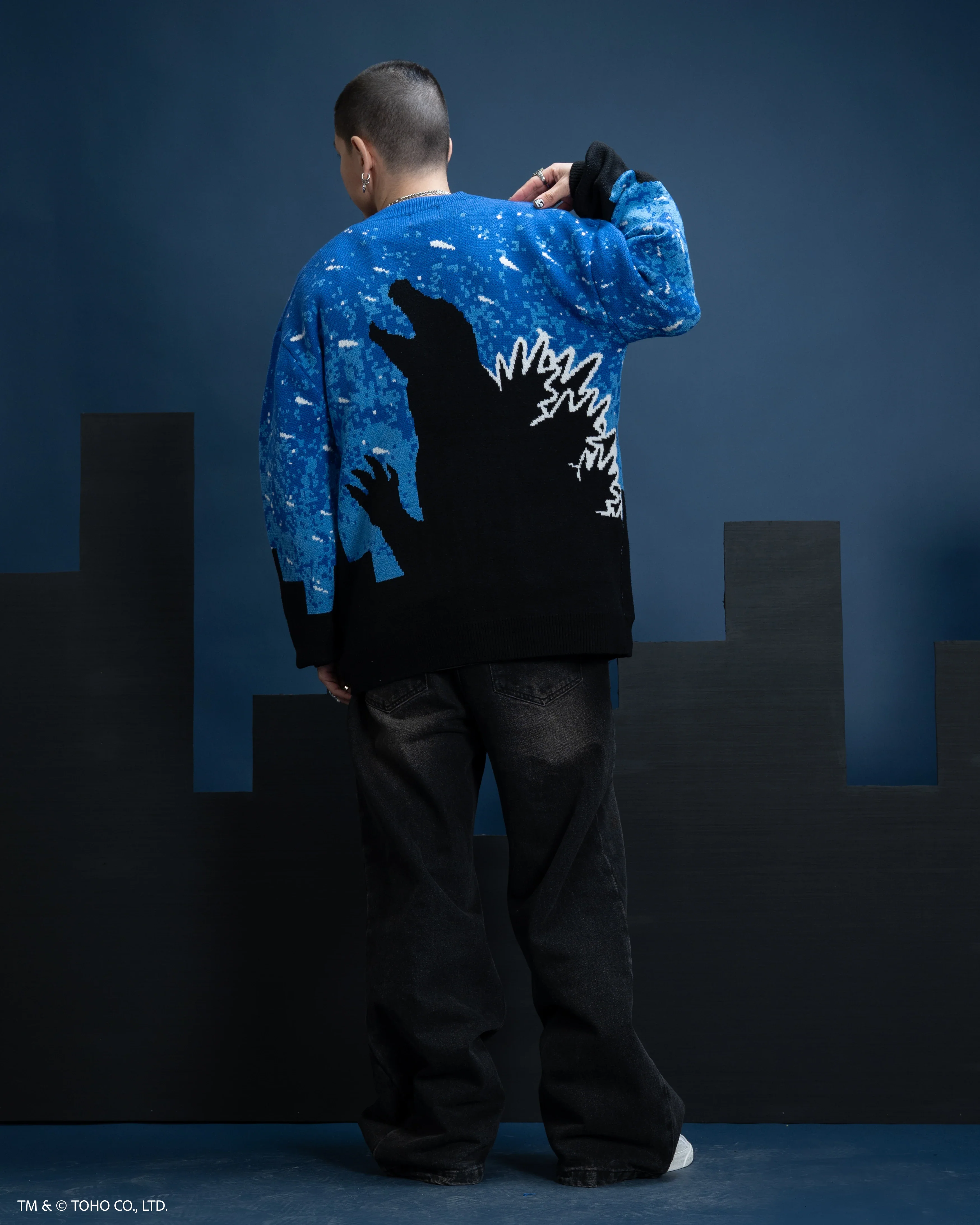 Godzilla Silhouette Cardigan - Image 10