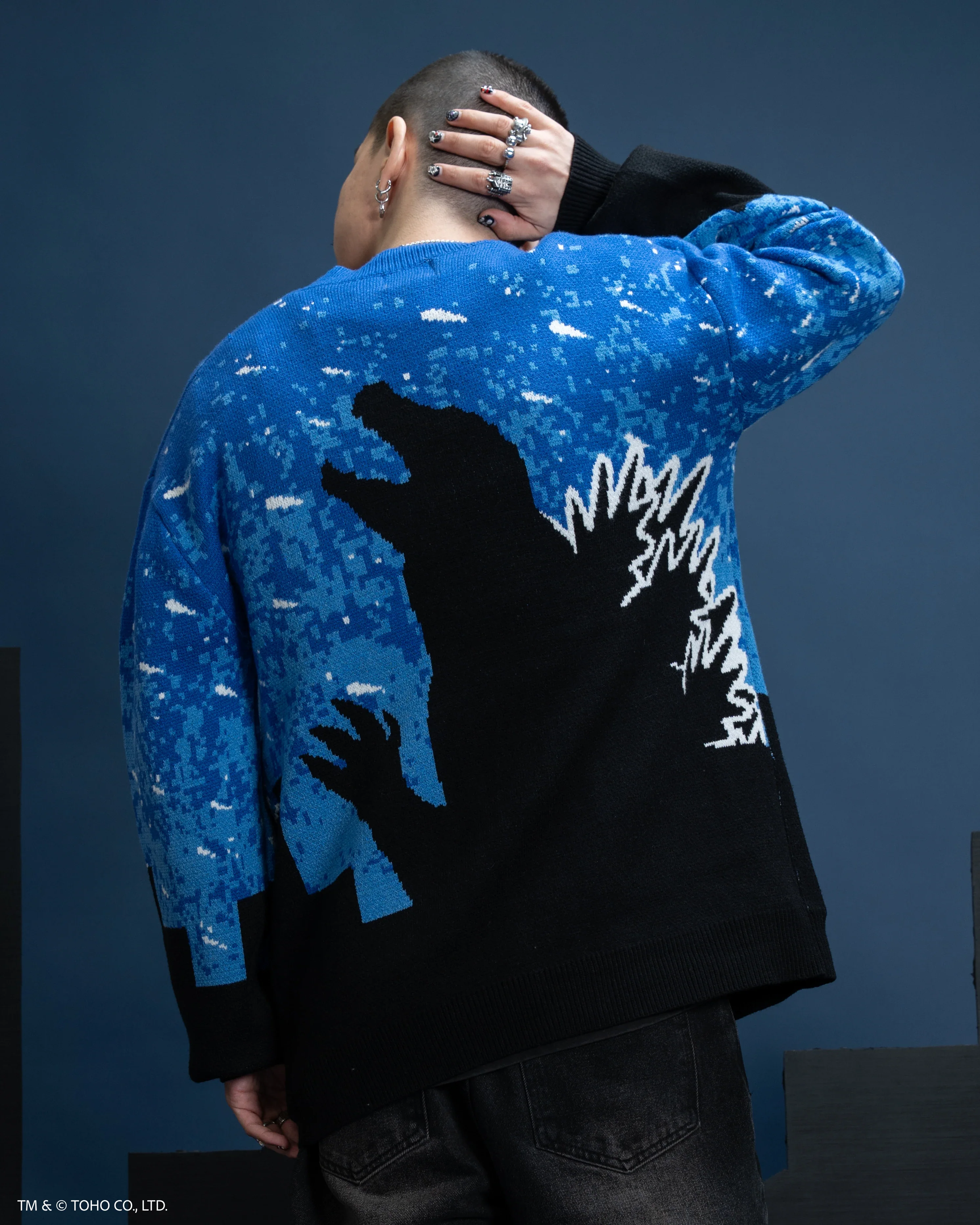 Godzilla Silhouette Cardigan - Image 12