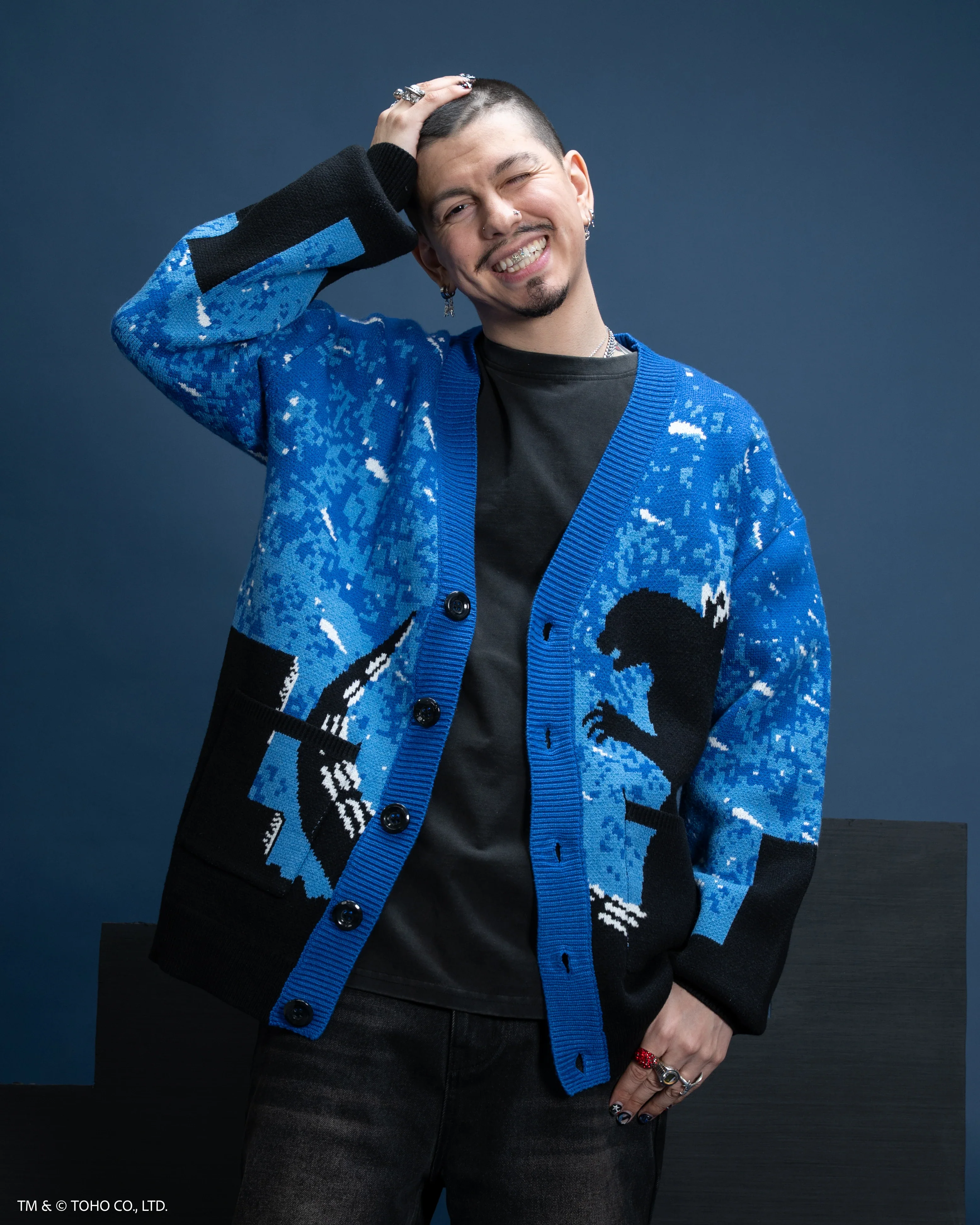 Godzilla Silhouette Cardigan - Image 13