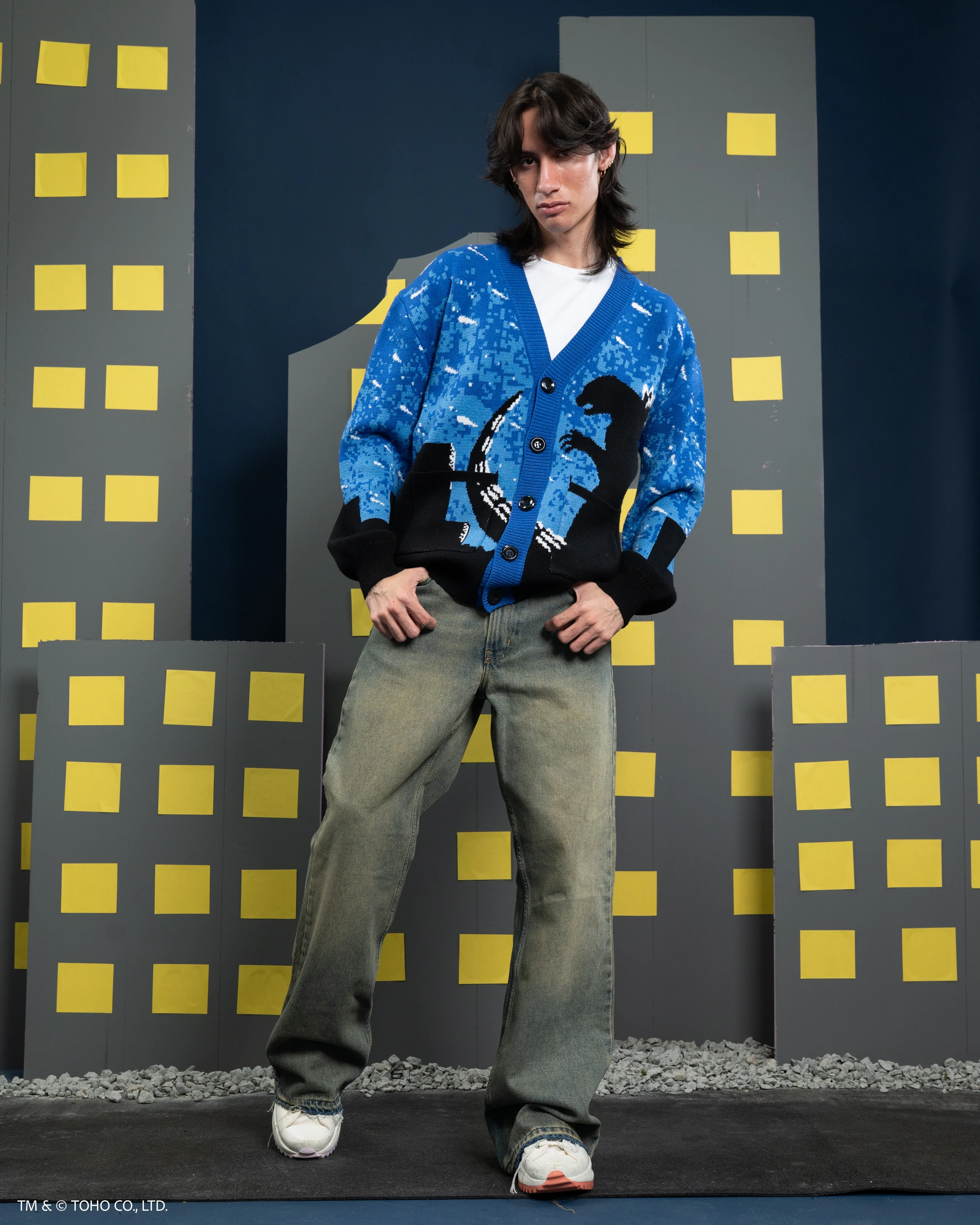 Godzilla Silhouette Cardigan - Image 14